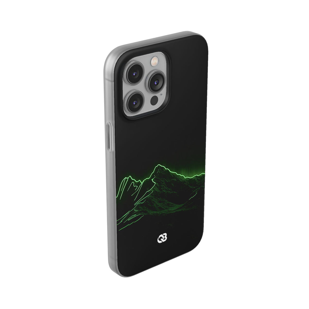 Nordic Mountain Contour · Lite Phone Case for iPhone · Black