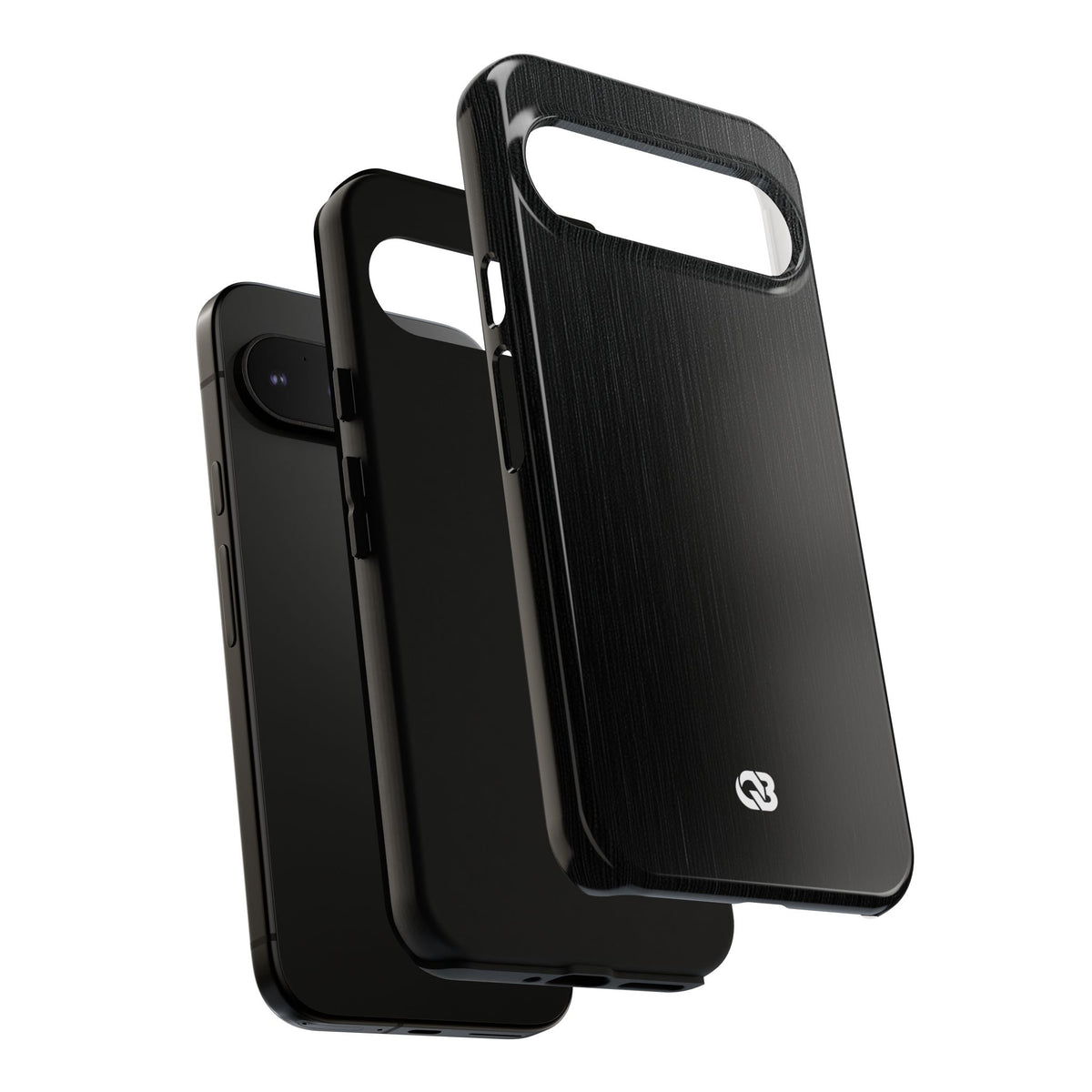 Black Tough Phone Case for Google Pixel - Brushed Obsidian Slate