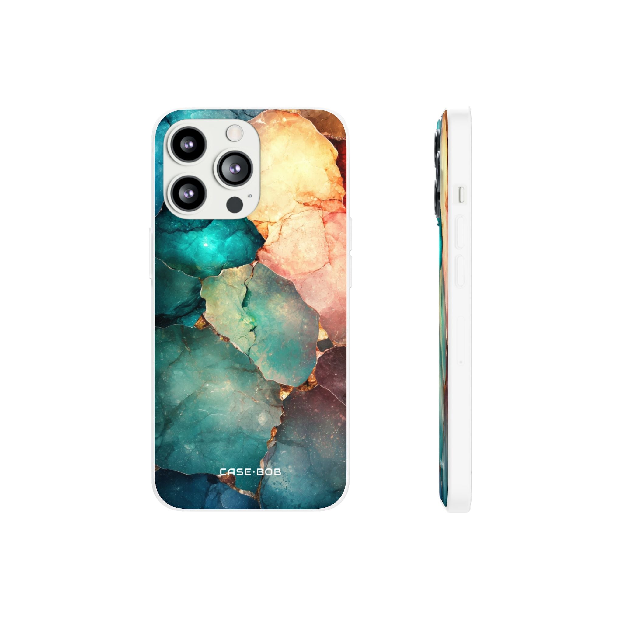 Teal Mozaïekaders iPhone 13 Pro - Zacht