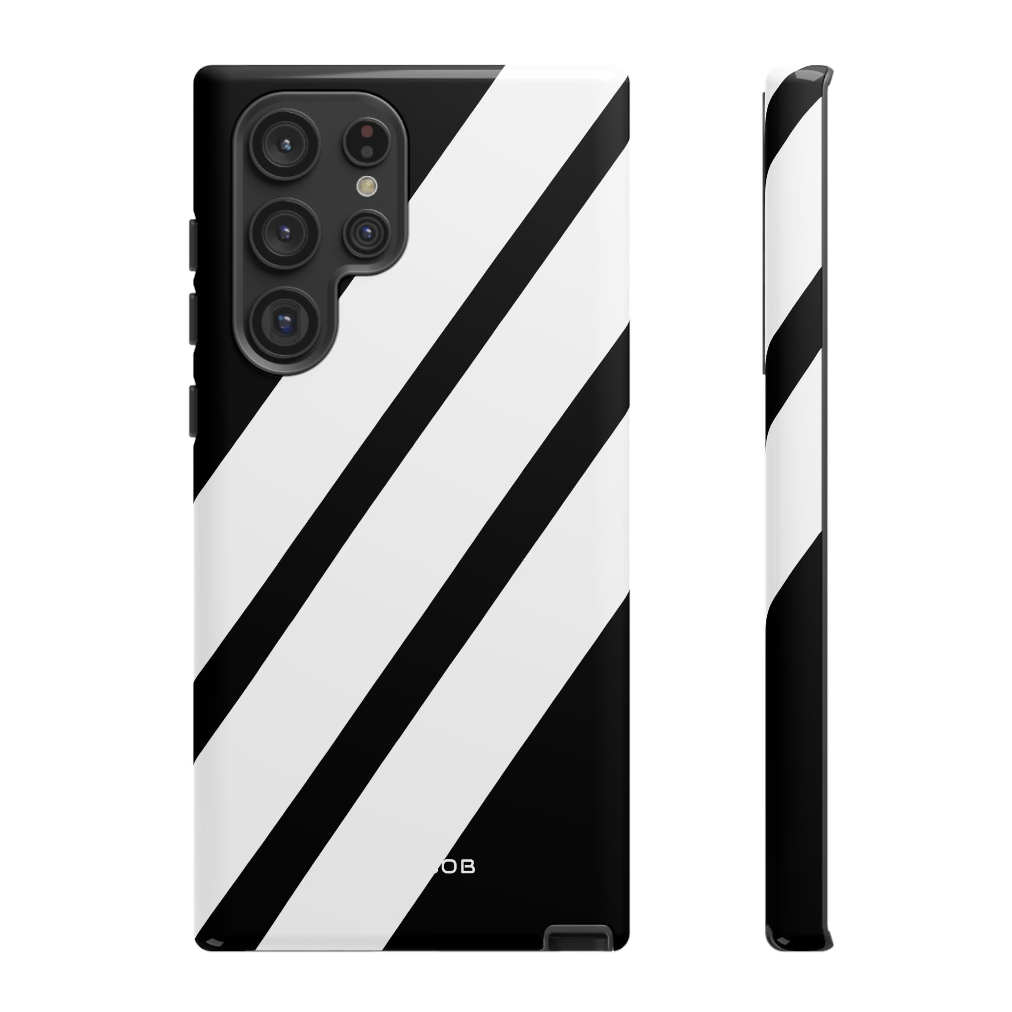 Diagonal Bands Noir Samsung S22 Ultra Case - Tough