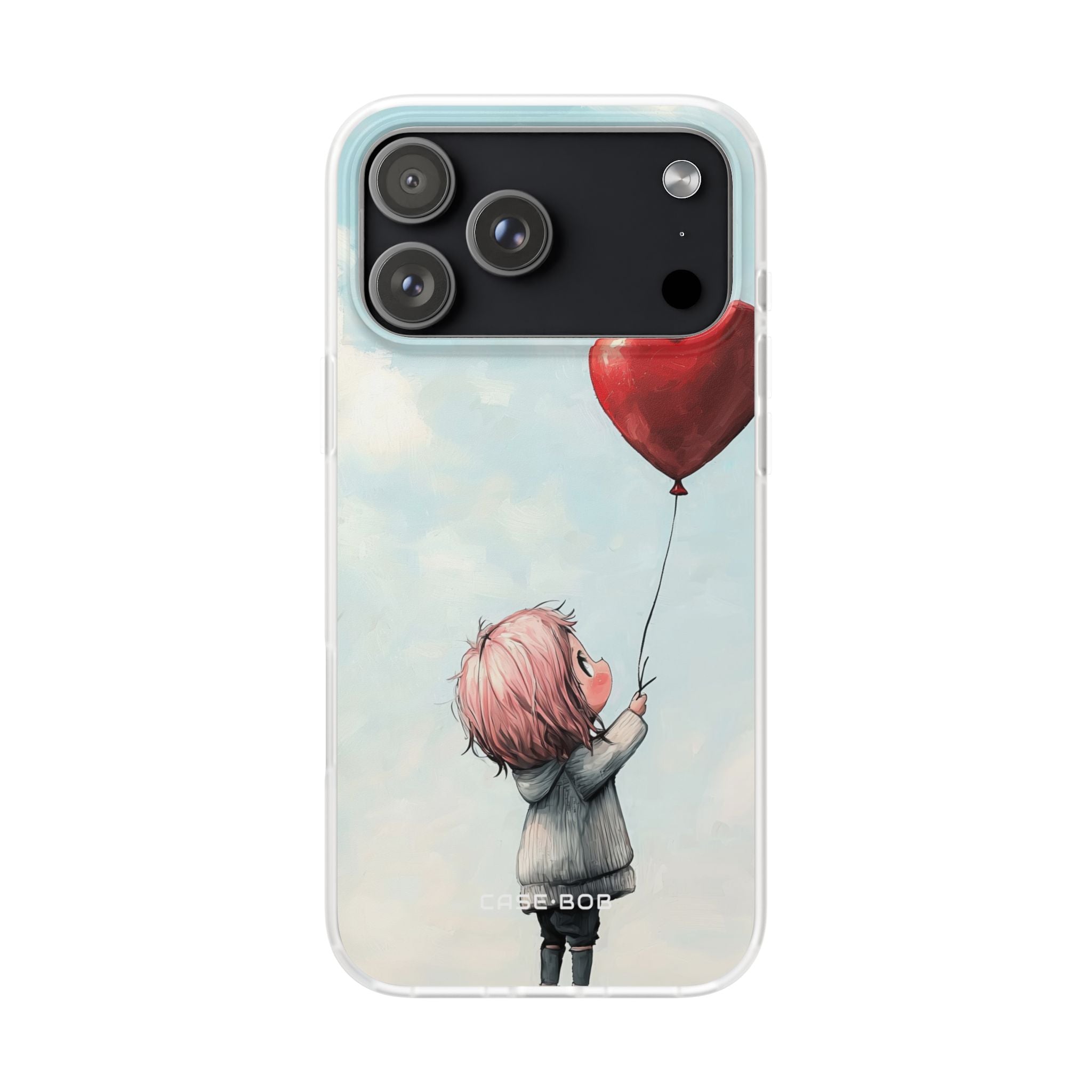 Heart Balloon Glow iPhone 17 Pro Max Case - Soft - CASE•BOB