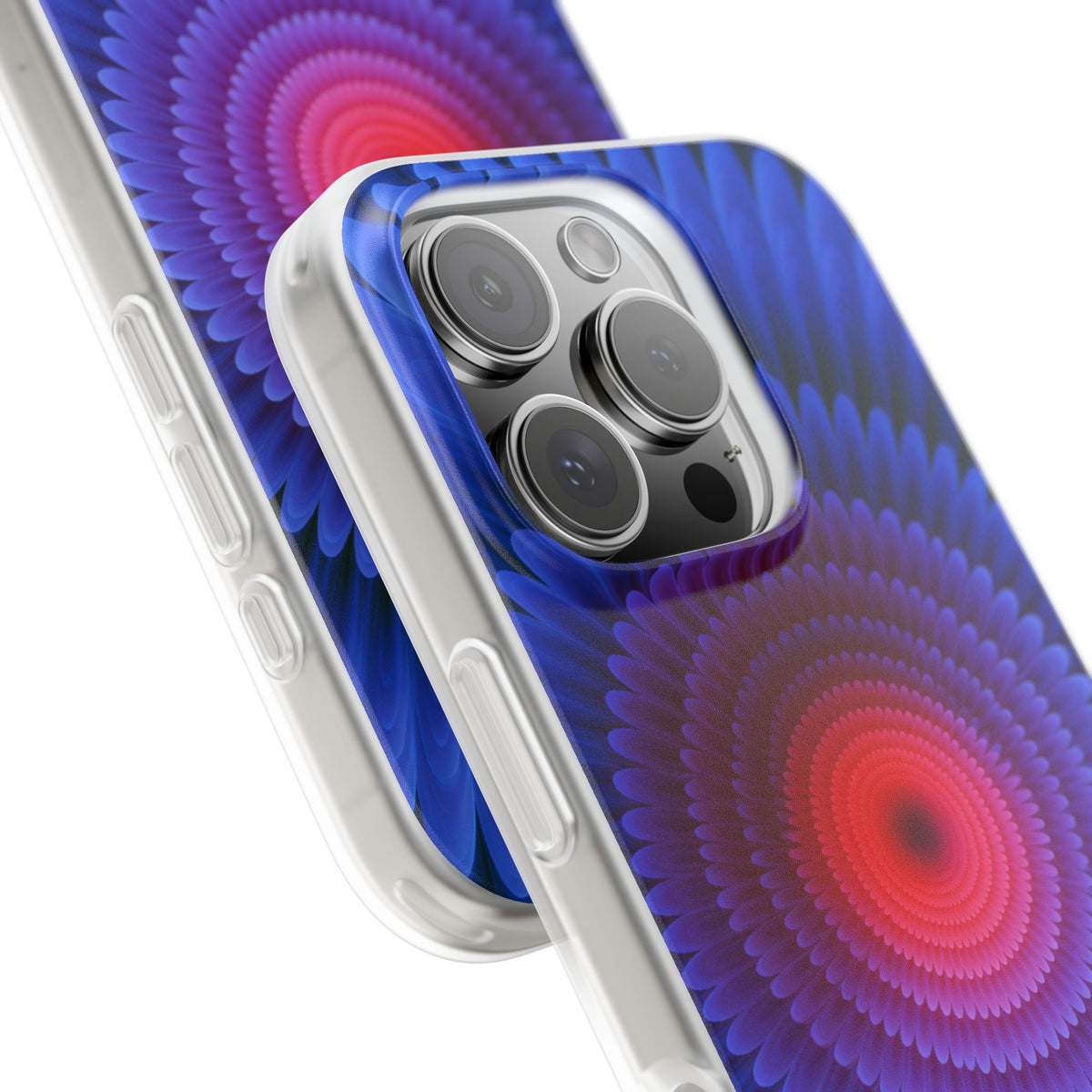 Radial Spectrum Bloom · Lite Phone Case for iPhone · Blue