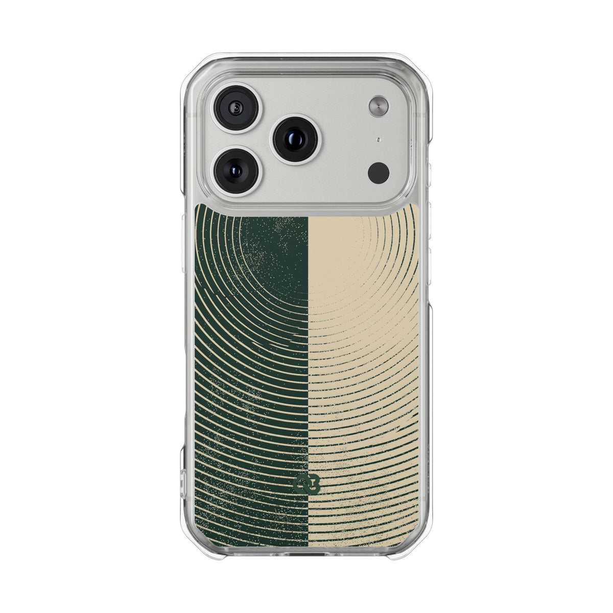 Green Impact MagSafe Phone Case for iPhone - Evergreen Split Grain