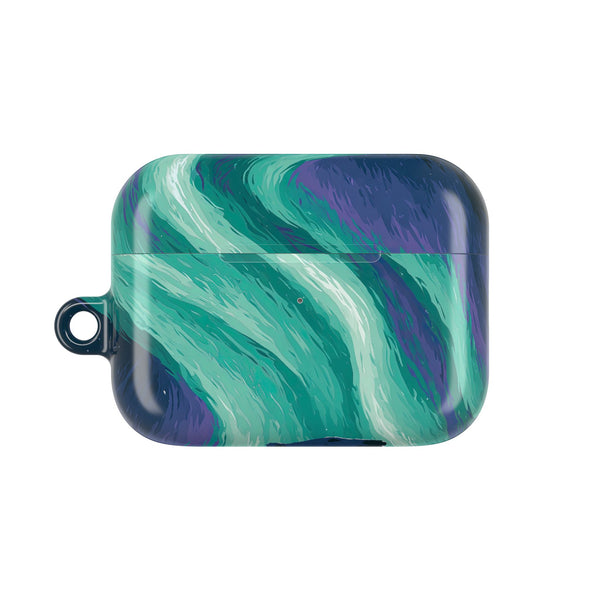 Arctic Aurora Bear · Hard Case for AirPods & AirPods Pro · Teal