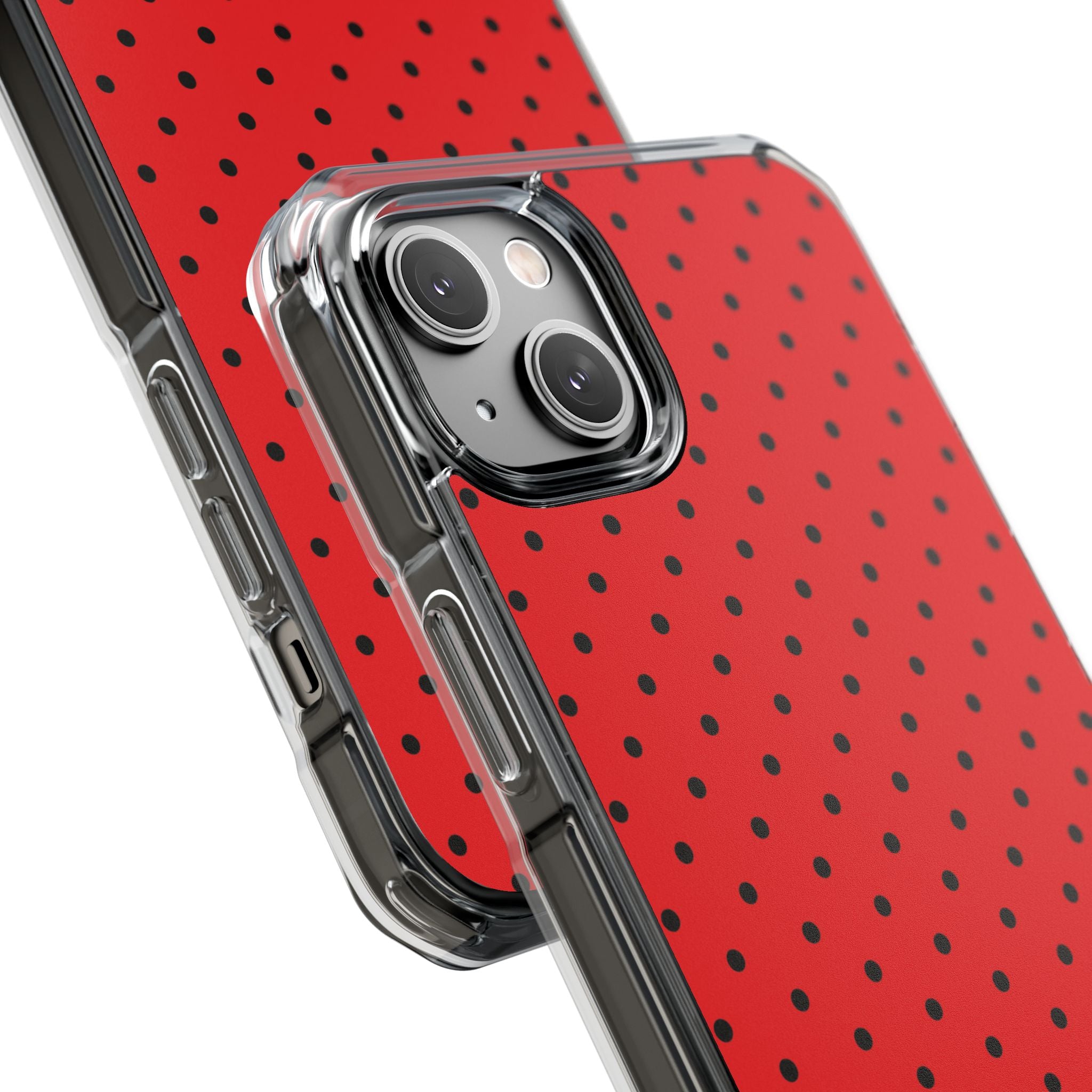 Crimson Dot Matrix iPhone 14 Plus Case - Impact