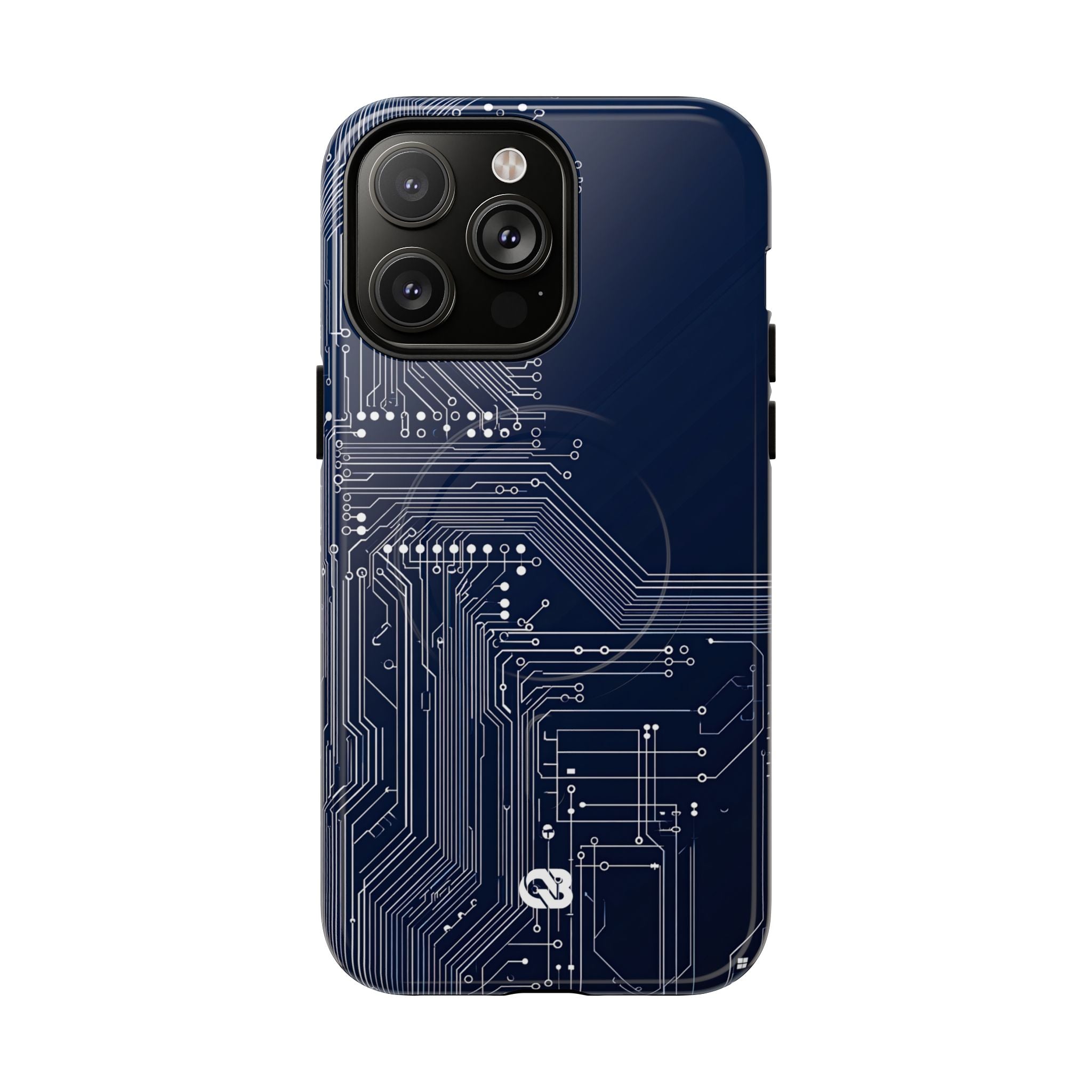 Blue Tough 2.0 Magsafe Phone Case for iPhone - Cobalt Data Stream