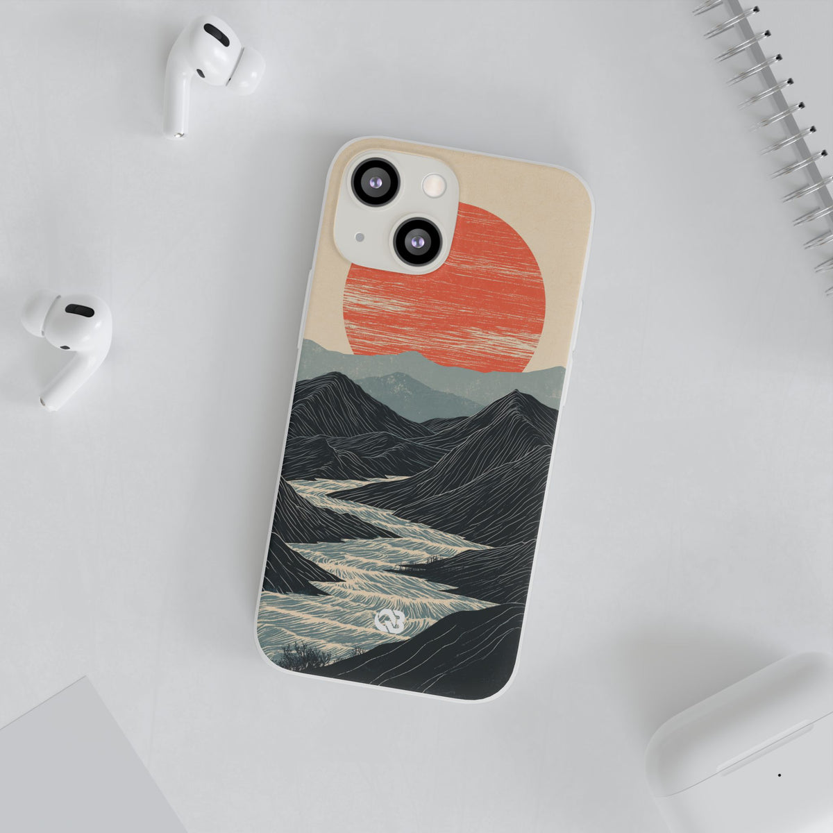 Crimson Ridge Horizon · Lite Phone Case for iPhone · Black