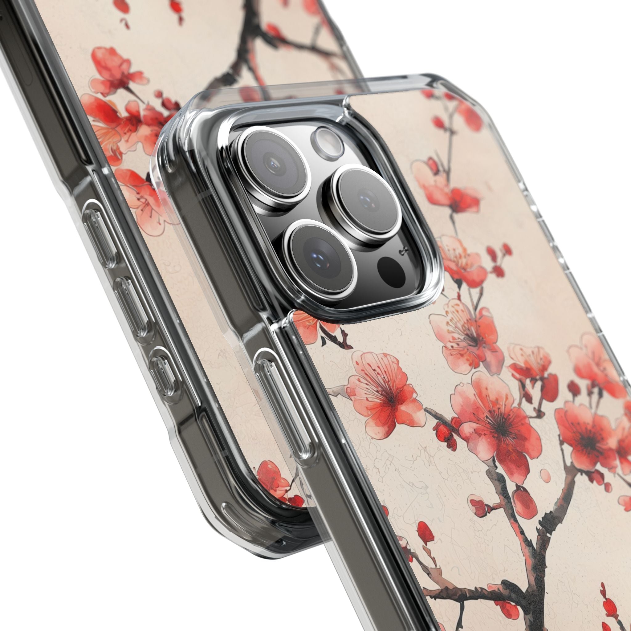 Crimson Silk Flora · Impact Handyhülle für iPhone · Magsafe