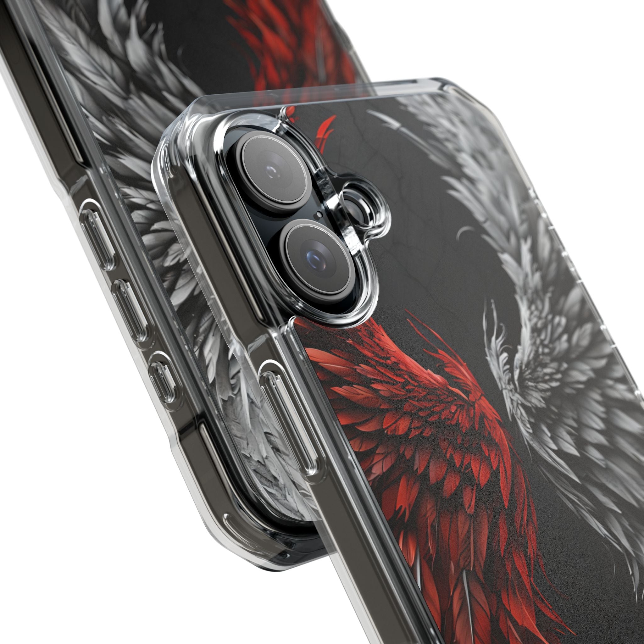 Crimson White Wings iPhone 16 Plus Case - Impact