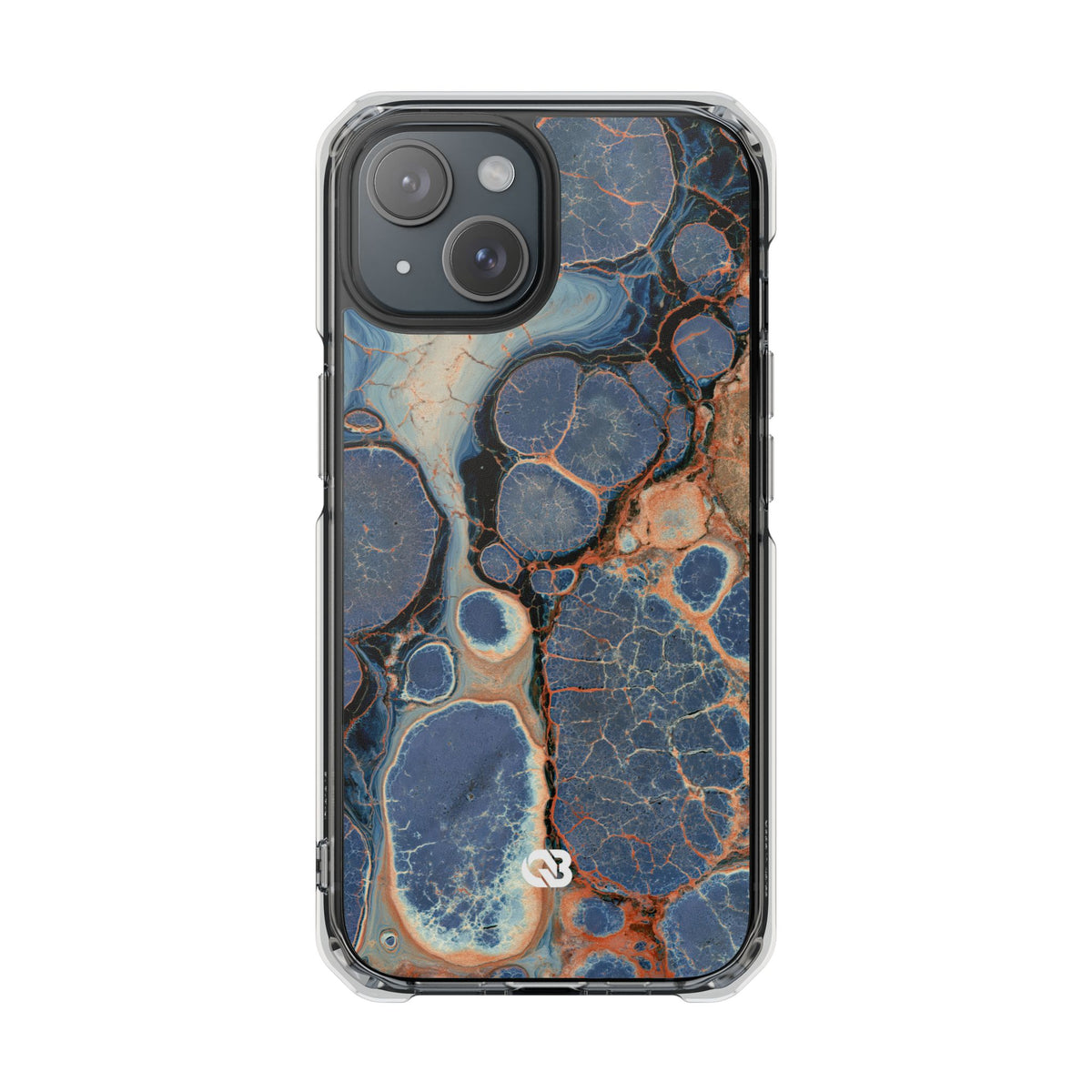Astral Orb Resonance · Clear Impact Magnetic Phone Case for iPhone · Blue