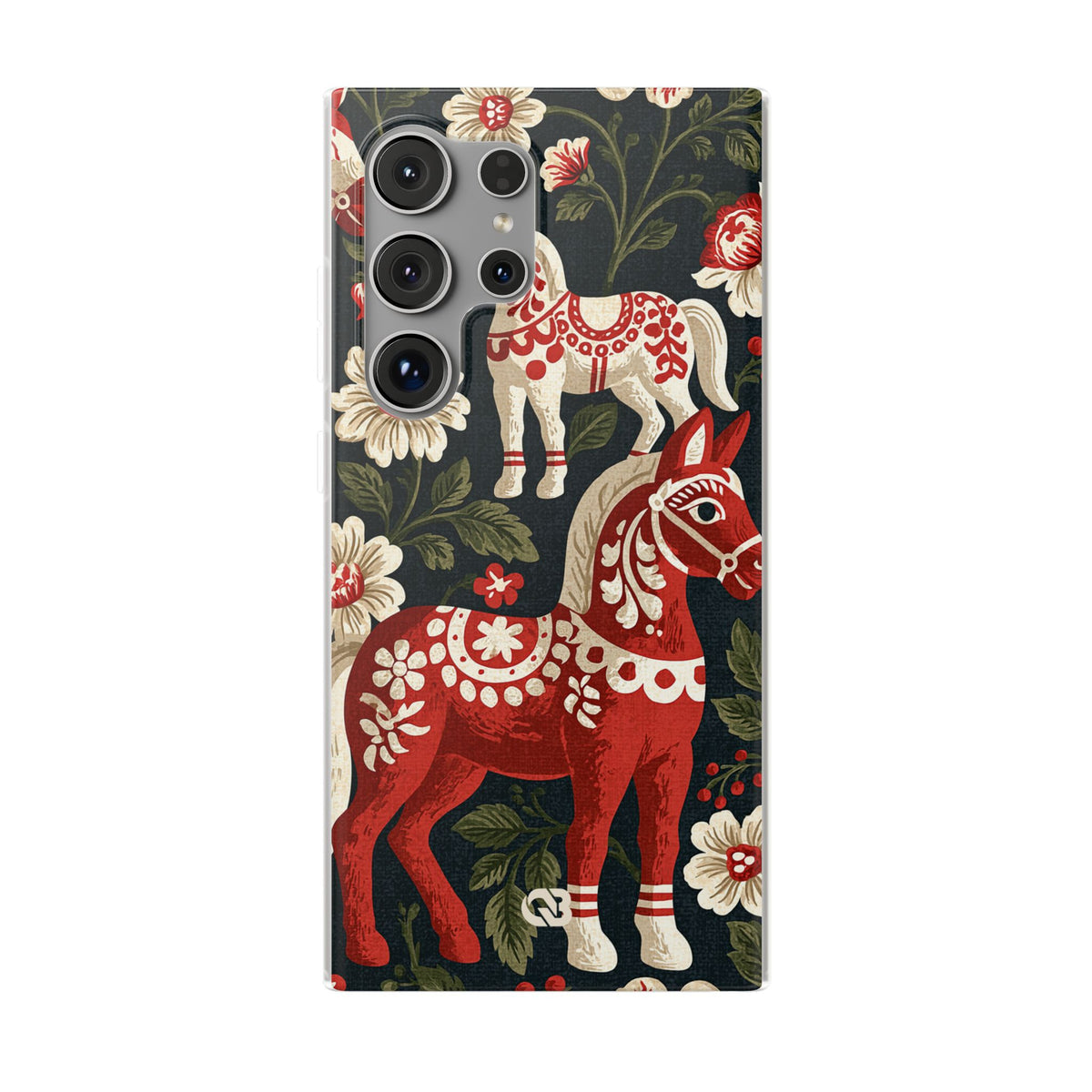 Nordic Dala Meadow · Lite Phone Case for Samsung · Red