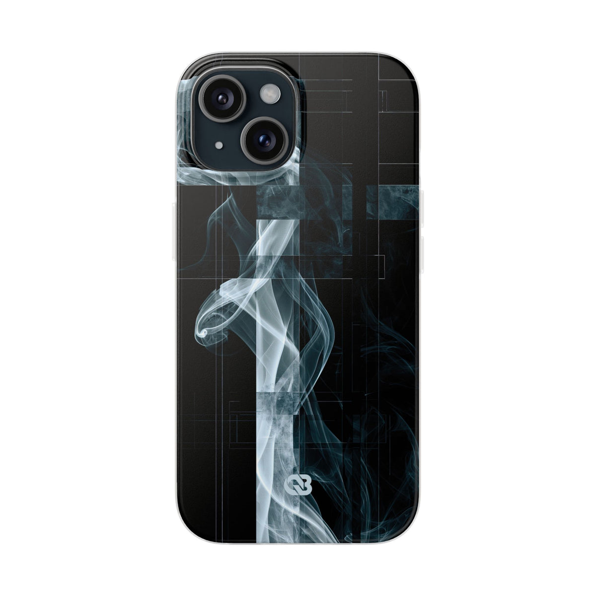 Black Lite Phone Case for iPhone - Arctic Vapor Grid