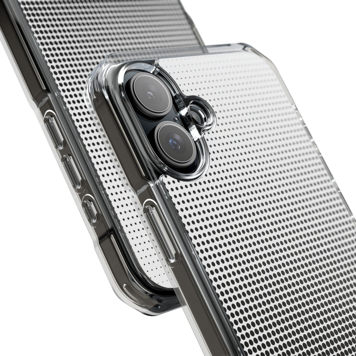 Black Impact MagSafe Phone Case for iPhone - Obsidian Halftone Flux