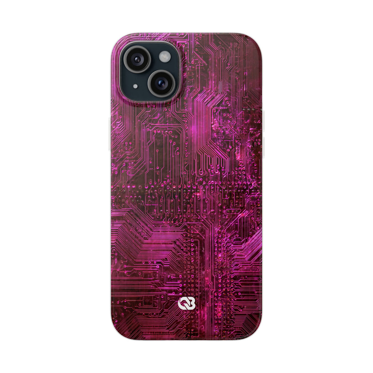 Magenta Circuit Trace · Lite Phone Case for iPhone · Pink