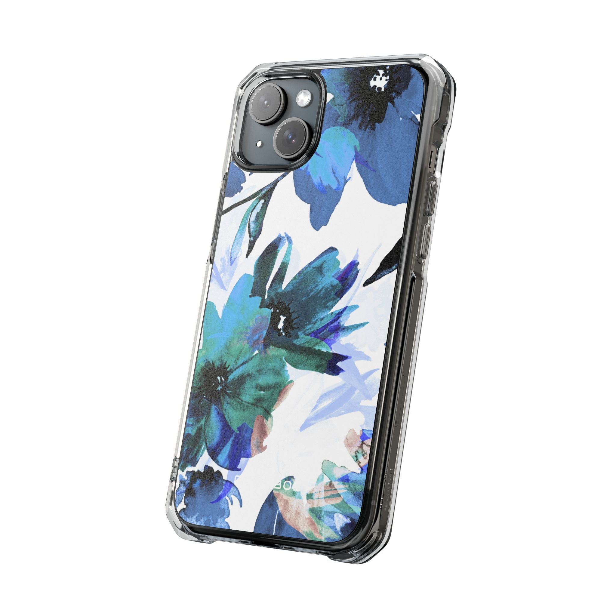 Blauwe Bloesem Stralings iPhone 15 Plus Case - Impact