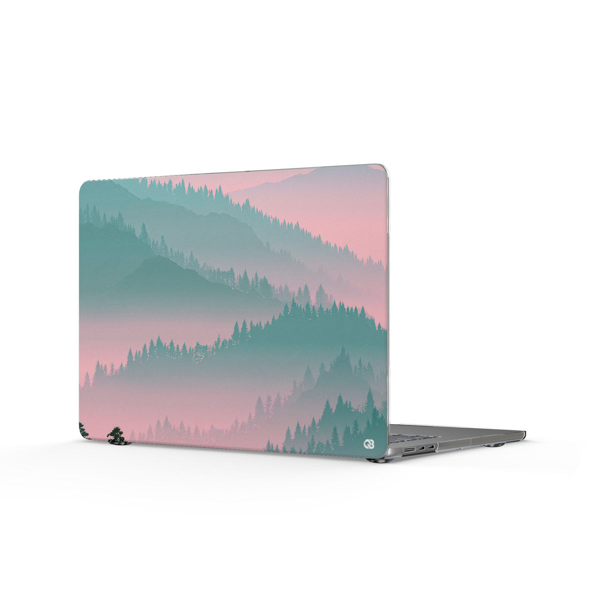 Alpine Horizon · Clear Hard Case for MacBook · Green