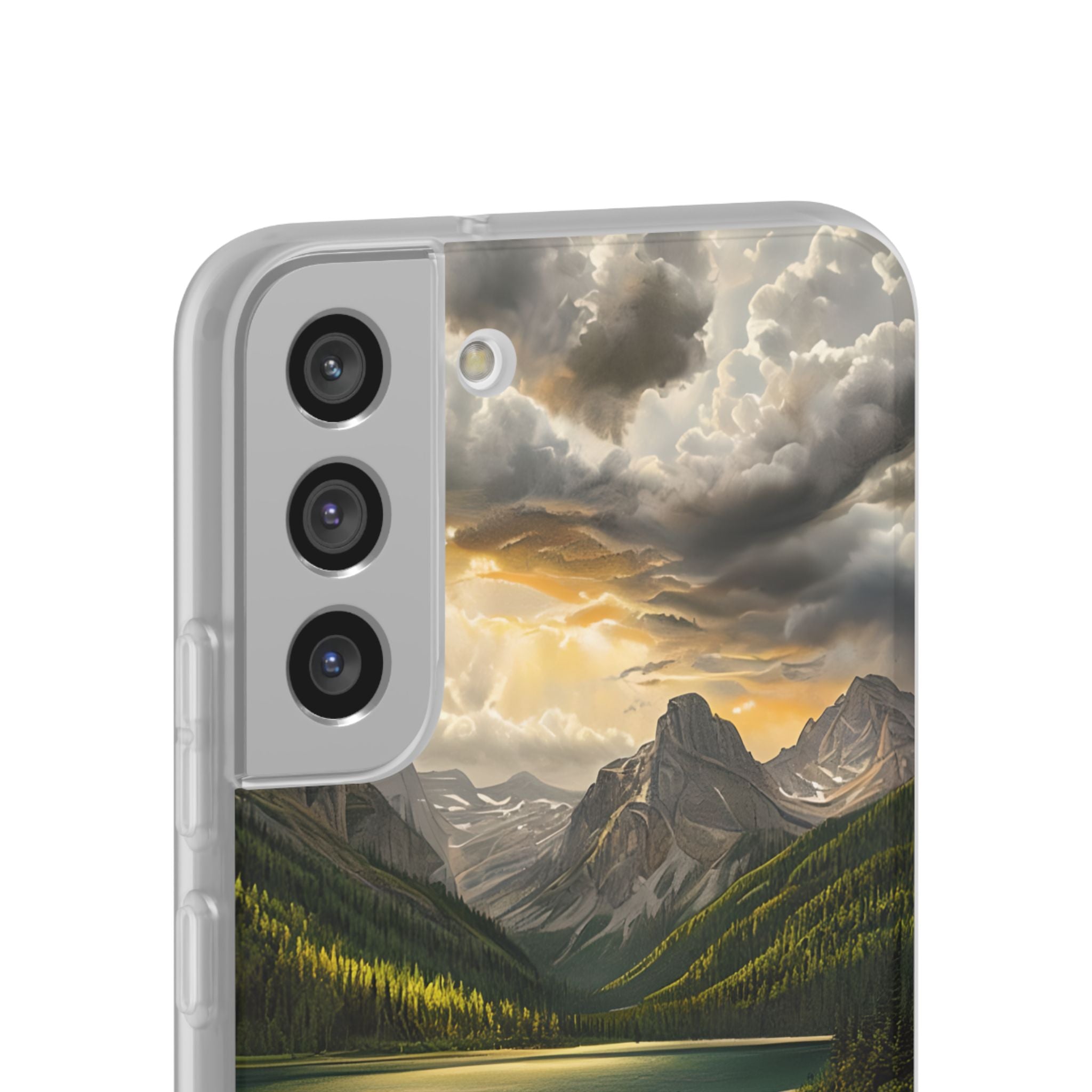 Gilded Mountain Lake · Soft Handyhülle für Samsung