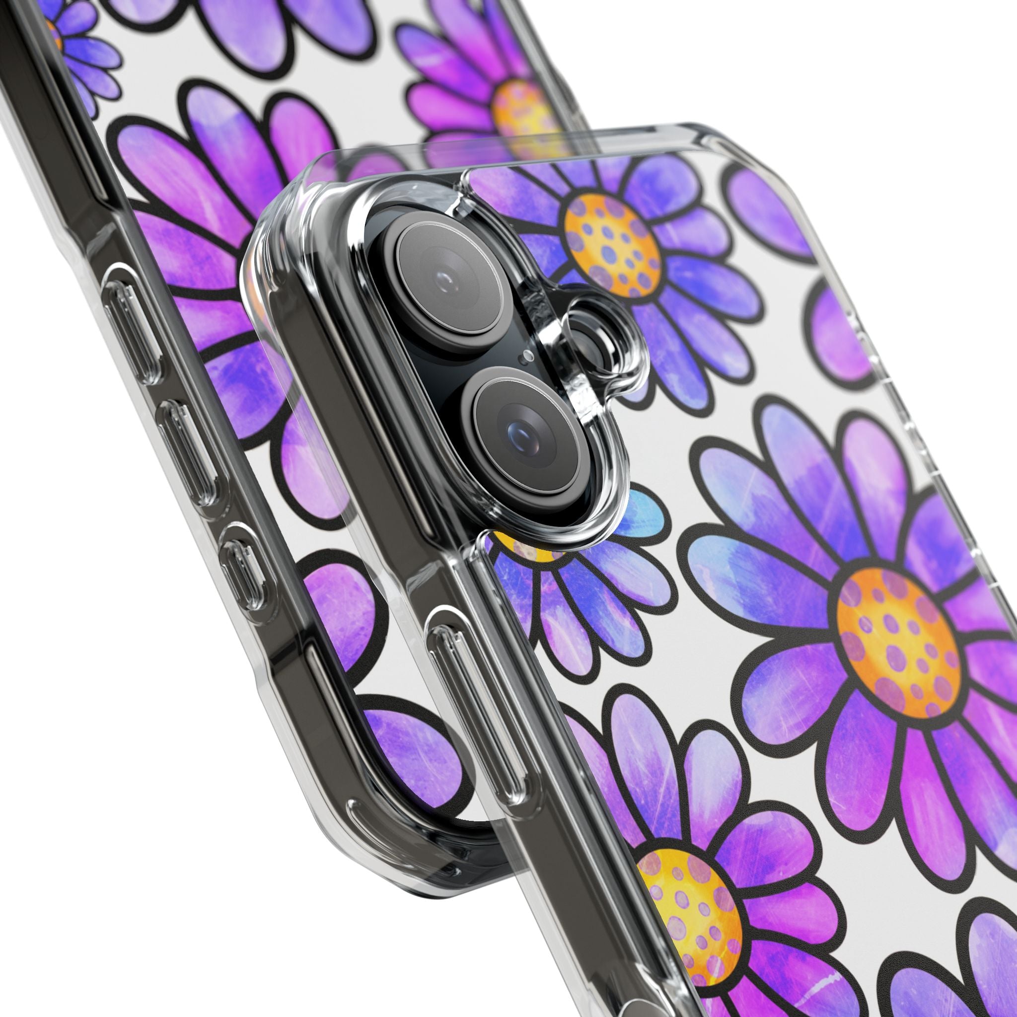 Violet Grunge Bloom · Impact Phone Case for iPhone · Magsafe