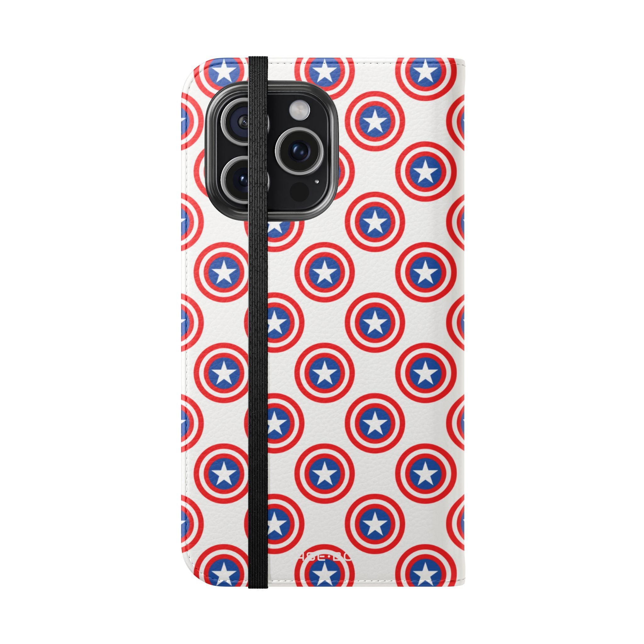 Star Shield Pattern - iPhone 15 Pro Max Case - Wallet