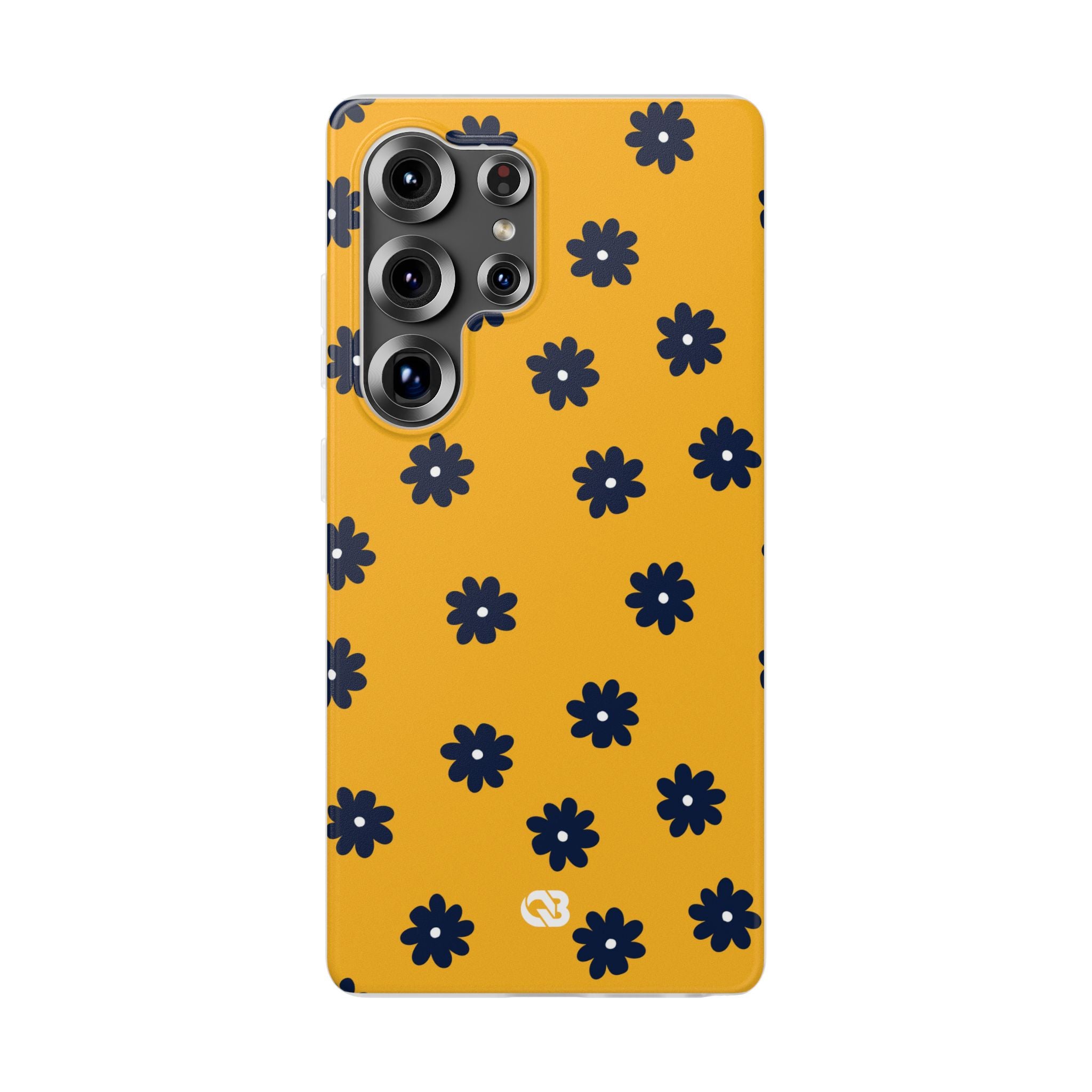 Navy Daisy Mustard · Soft Phone Case for Samsung