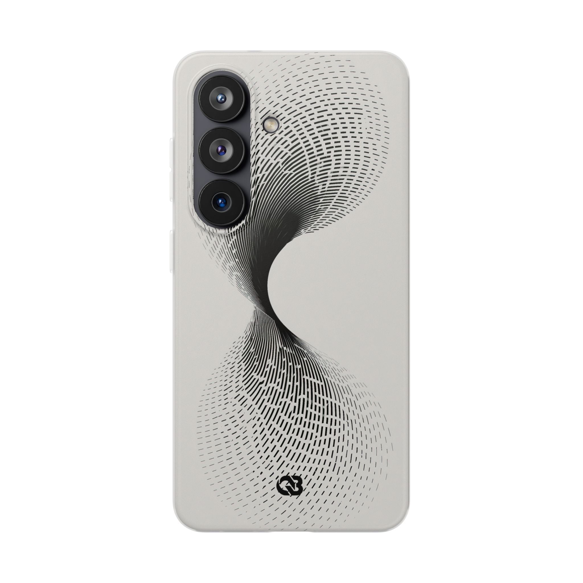 White Lite Phone Case for Samsung - Linear Torsion Grid