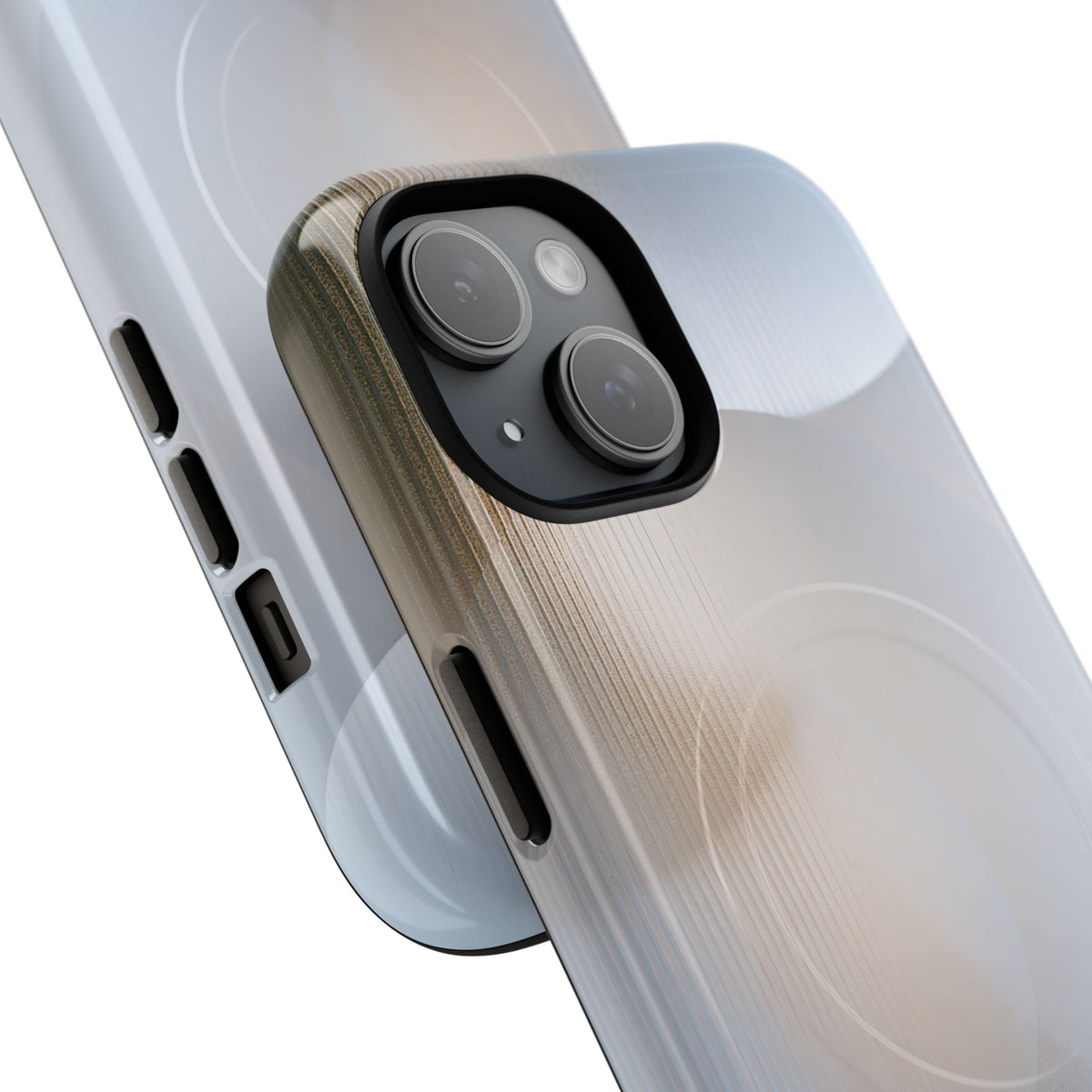 White Tough 2.0 Magsafe Phone Case for iPhone - Frosted Ribbed Sphere