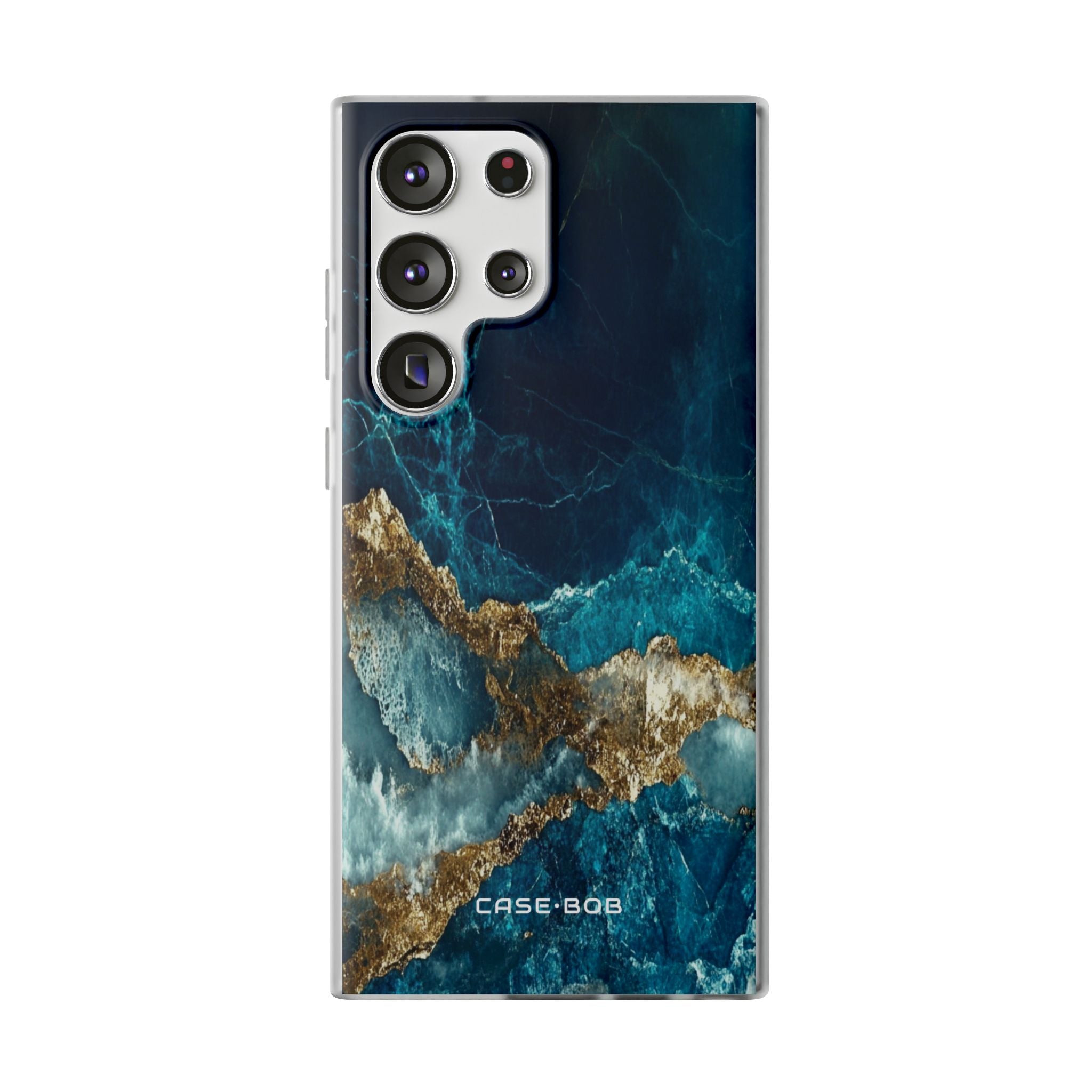 Gezacktes Gold Split Samsung S23 Ultra Case - Soft