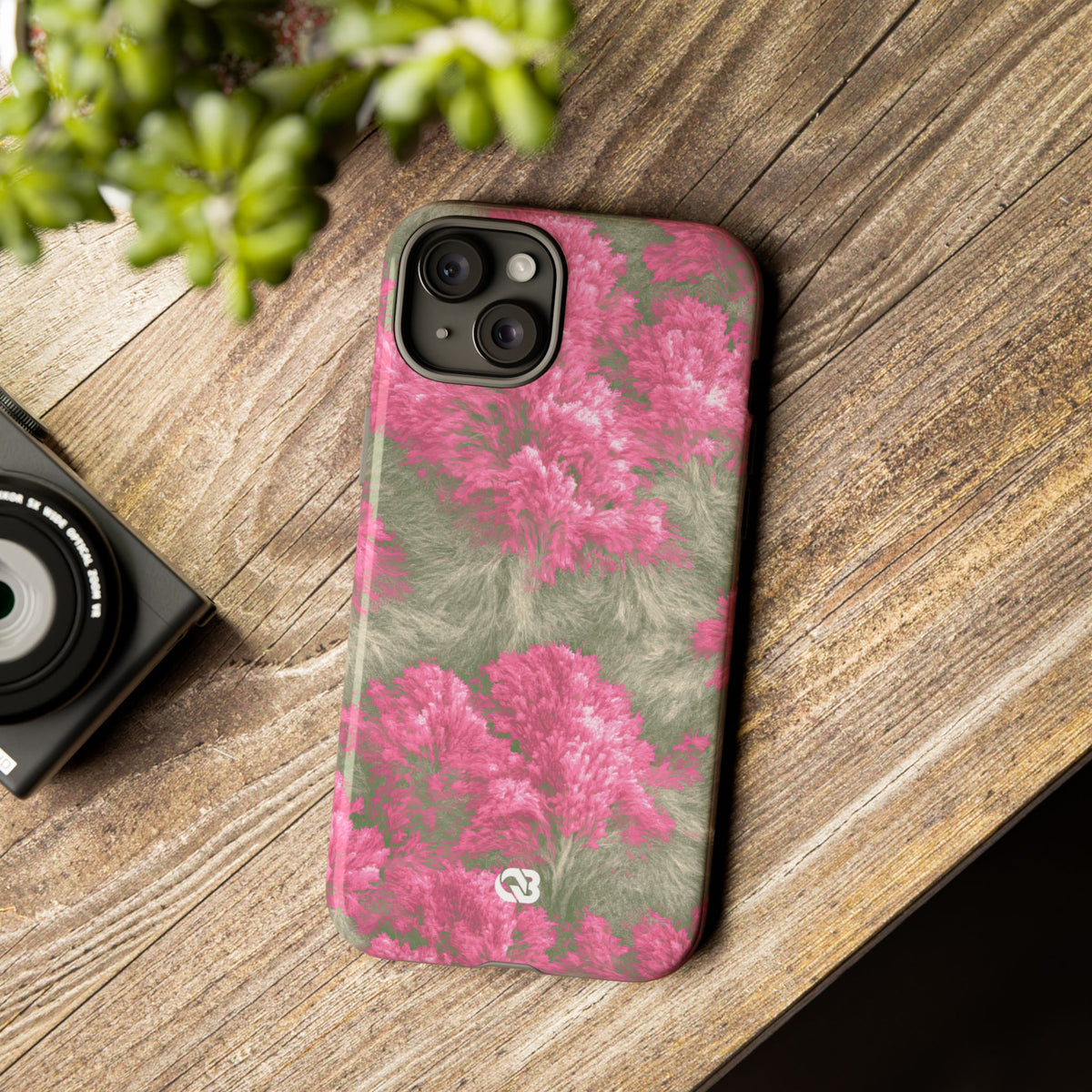 Digital Blossom · Tough Phone Case for iPhone · Pink