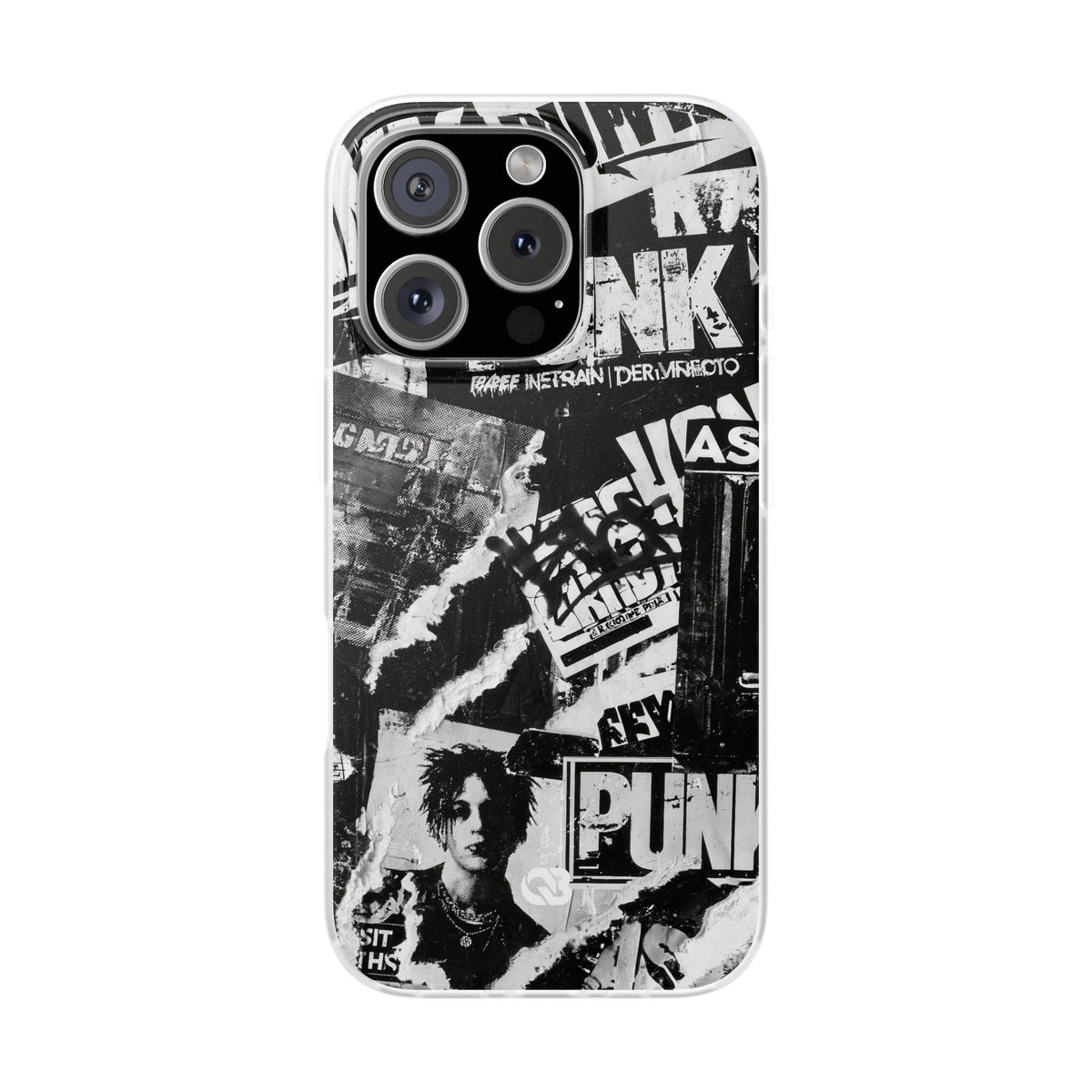 Underground Punk Collage · Lite Phone Case for iPhone · Black