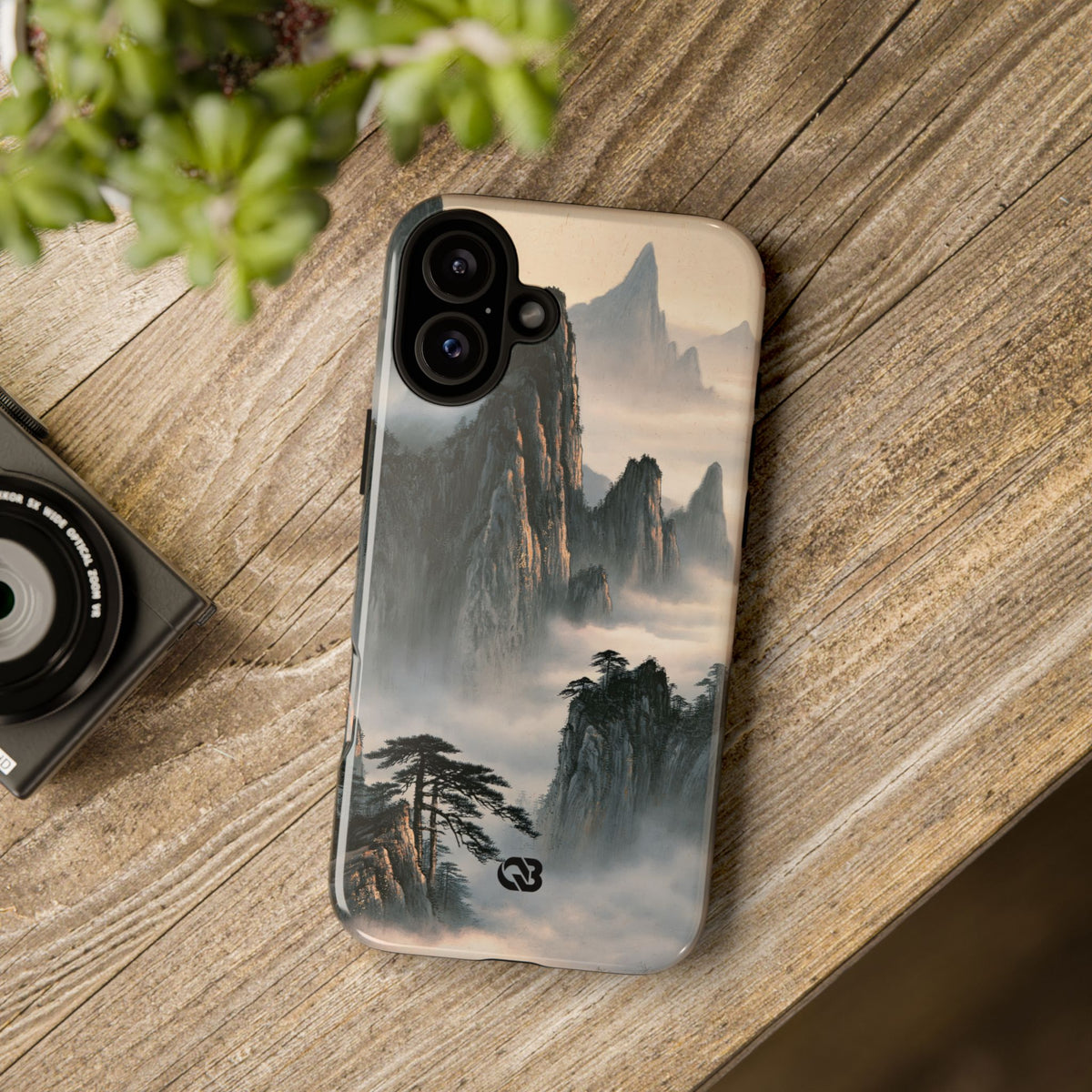 Sacred Mountain Mist · Tough Phone Case for iPhone · Beige