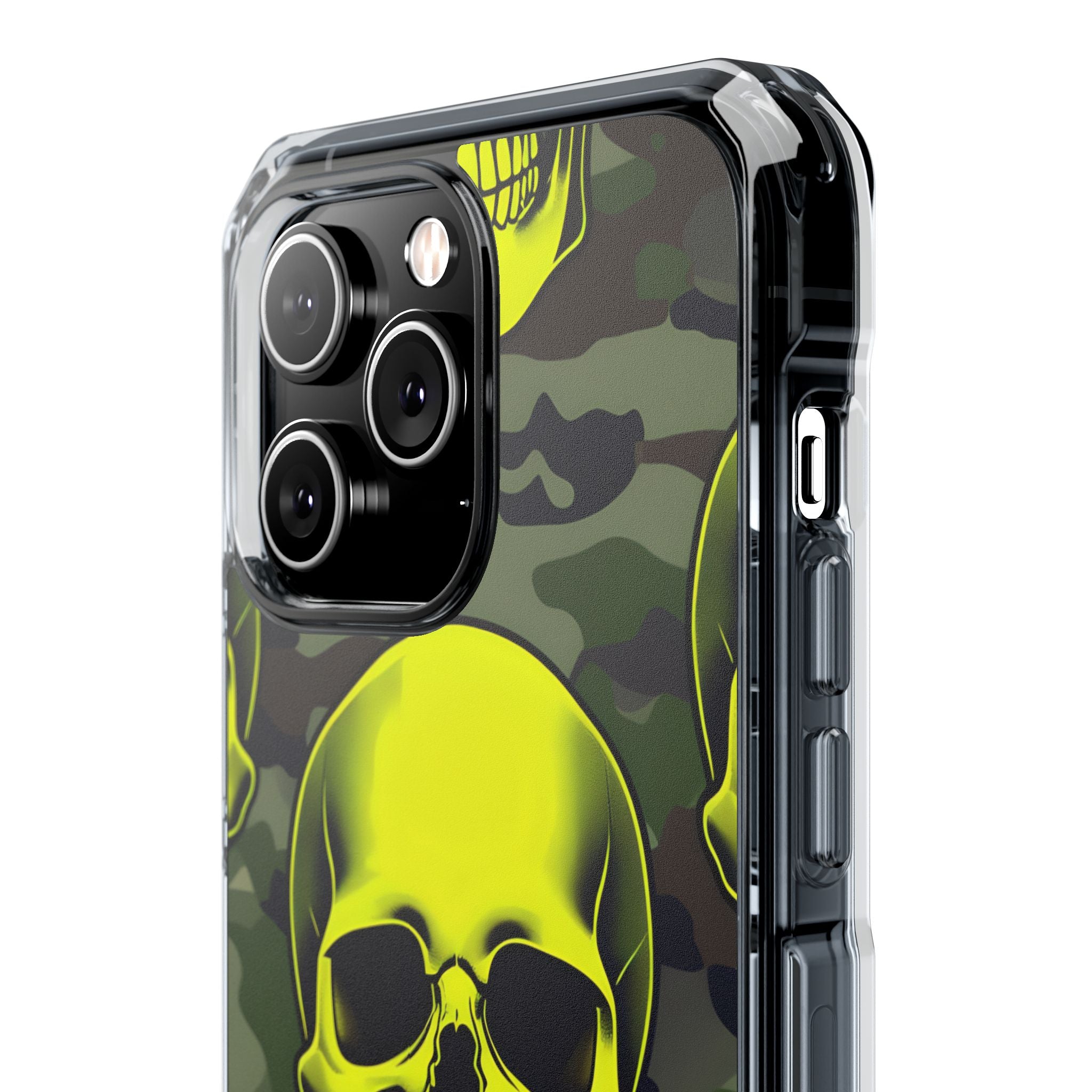 Neon Skull Camo iPhone 14 Pro Max Case - Impact