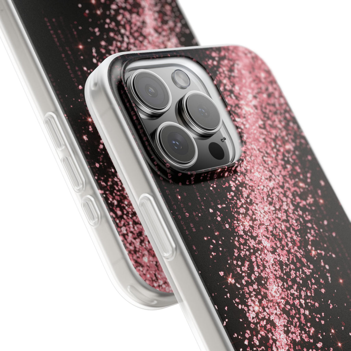 Rose Digital Cascade · Lite Phone Case for iPhone · Pink