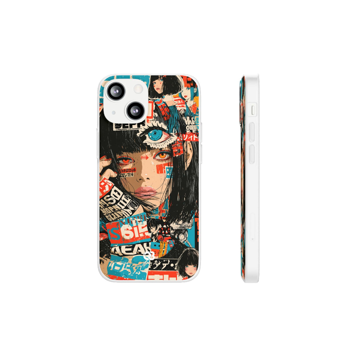 Shibuya Street Collage · Lite Phone Case for iPhone · Red