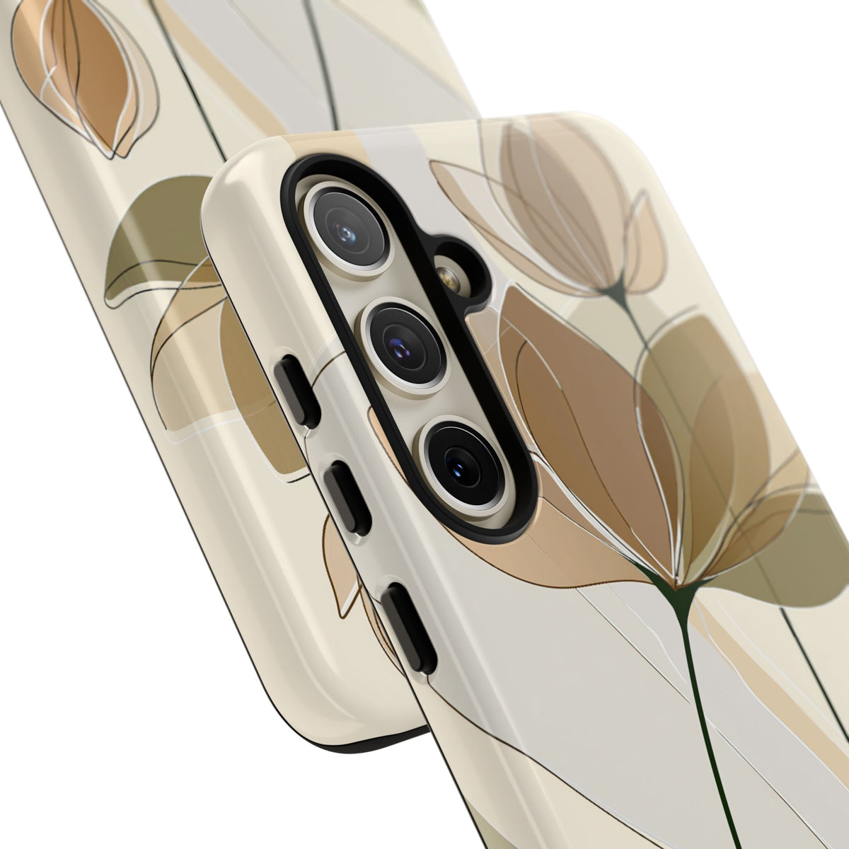 Translucent Petal Contour · Tough Phone Case for Samsung · Beige