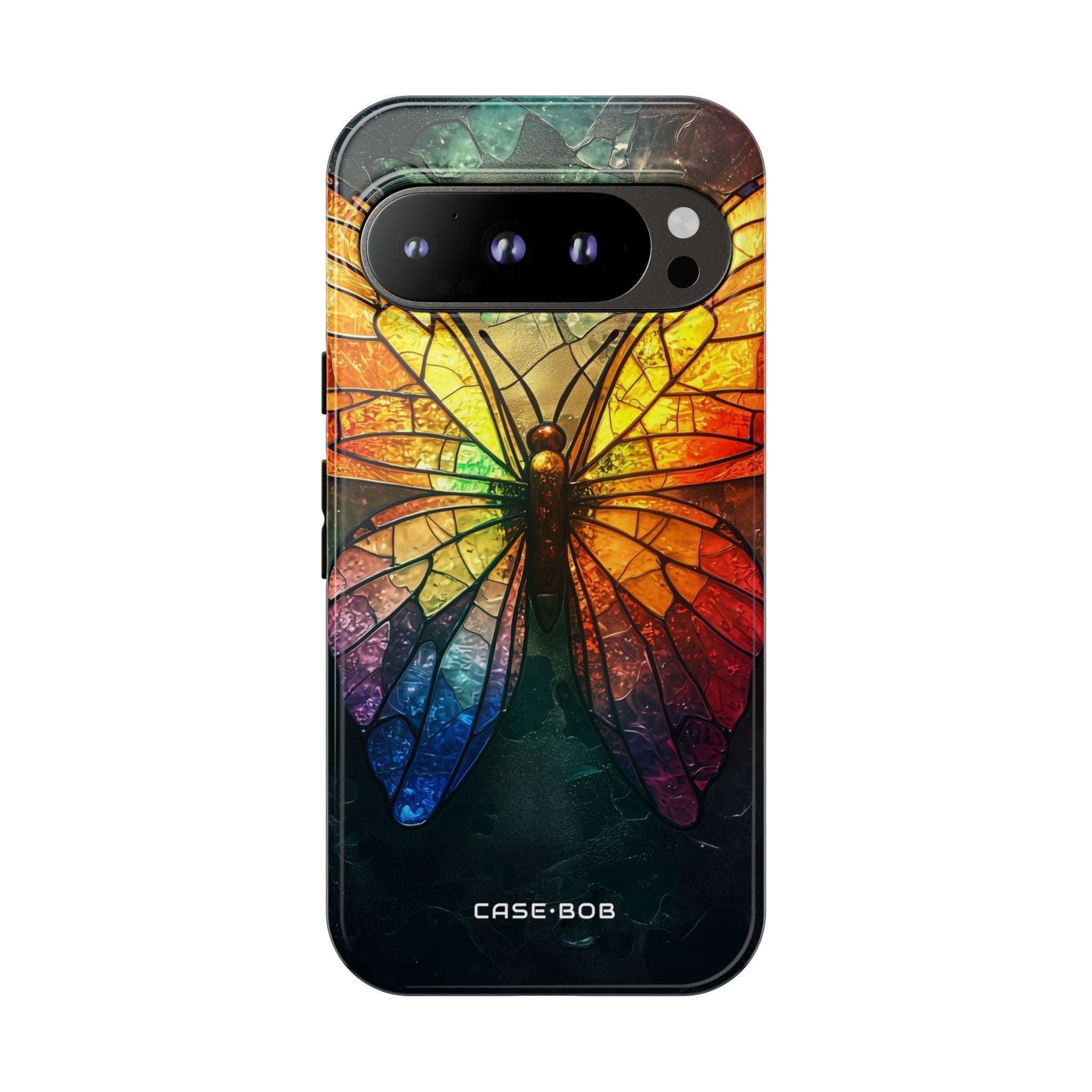 Stained Glass Butterfly Google Pixel 9 Pro Case - Tough
