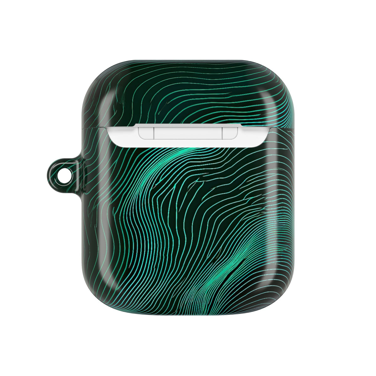 Emerald Topo Ridge · Hard Case for AirPods & AirPods Pro · Green