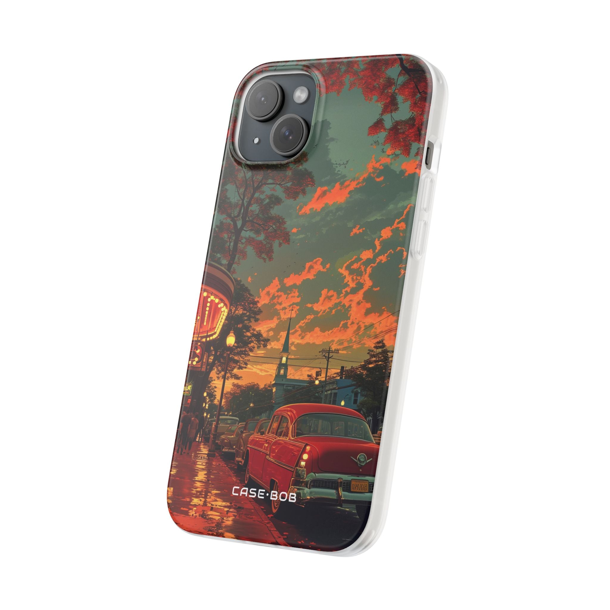 Crimson Classic iPhone 15 Plus Cover - Blød