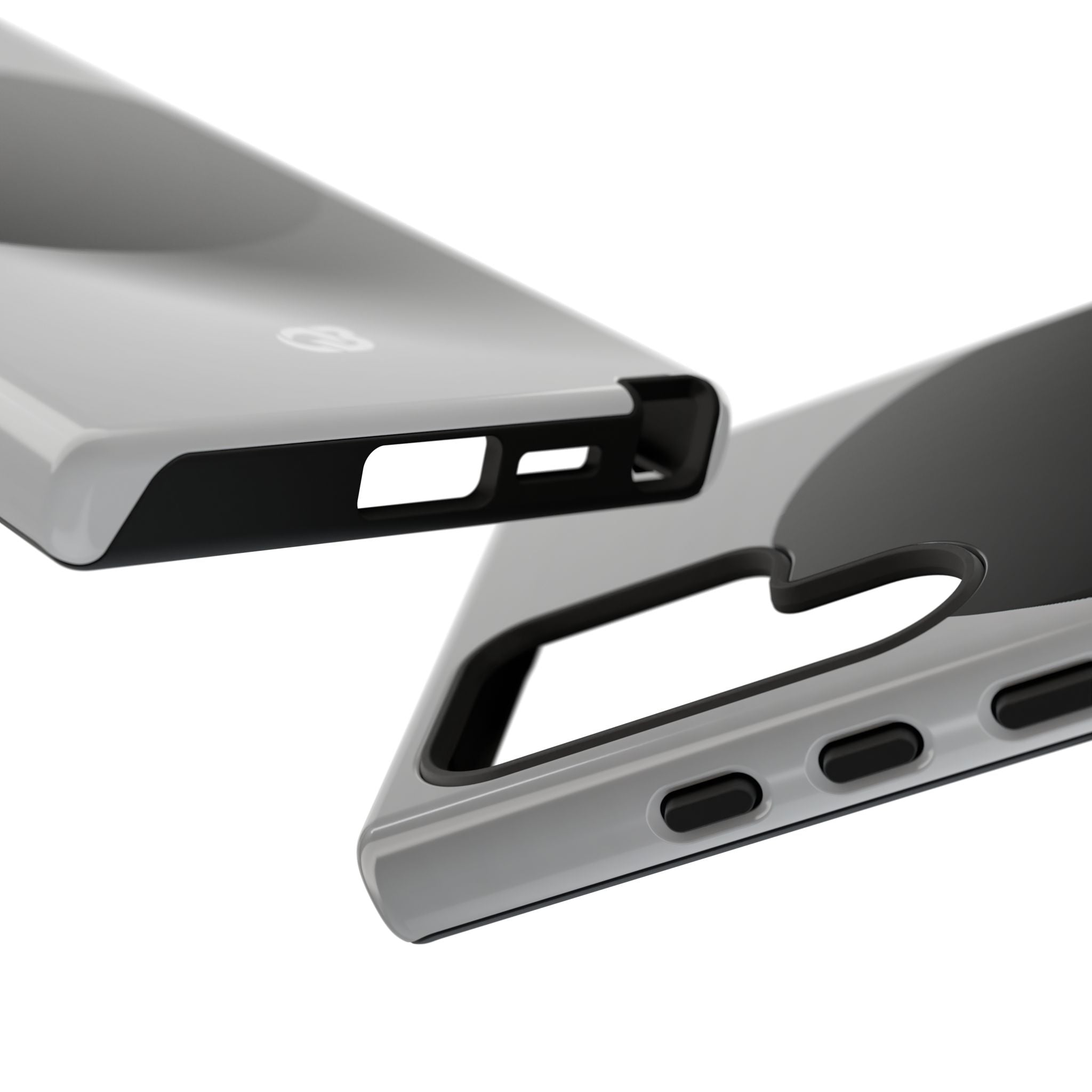 Grey Tough Phone Case for Samsung - Matte Onyx Sphere