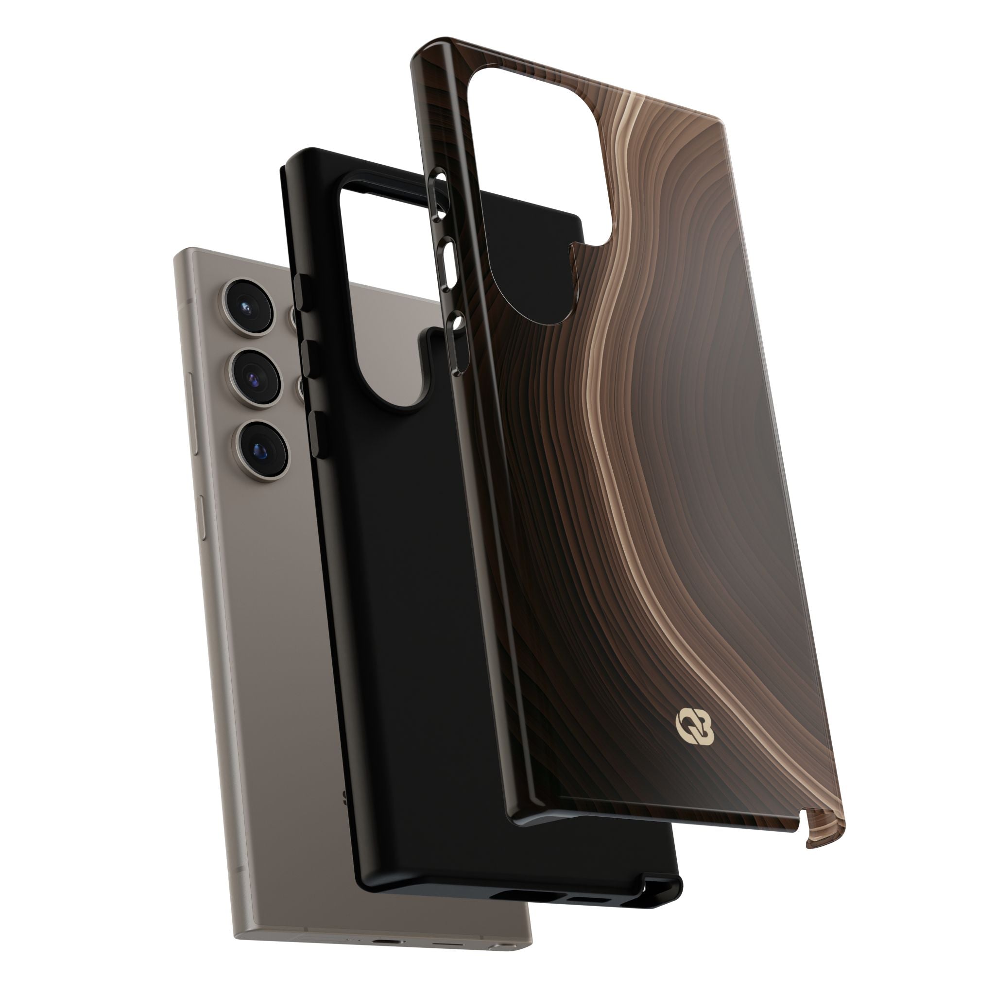 Brown Tough Phone Case for Samsung - Bronzed Canyon Relief