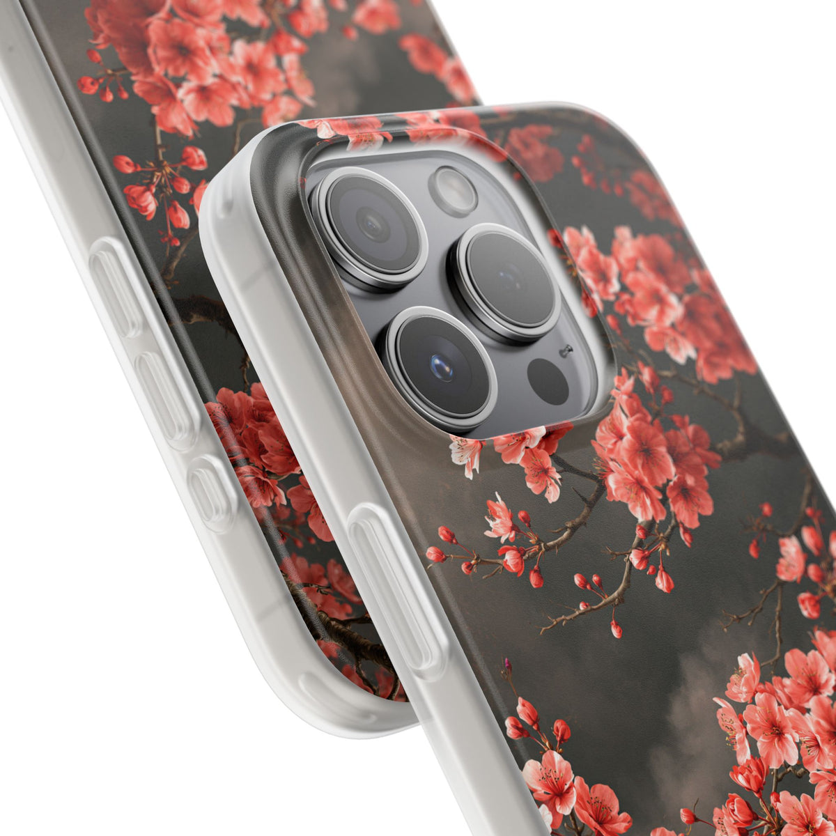 Dark Sakura Nocturne · Lite Phone Case for iPhone · Black