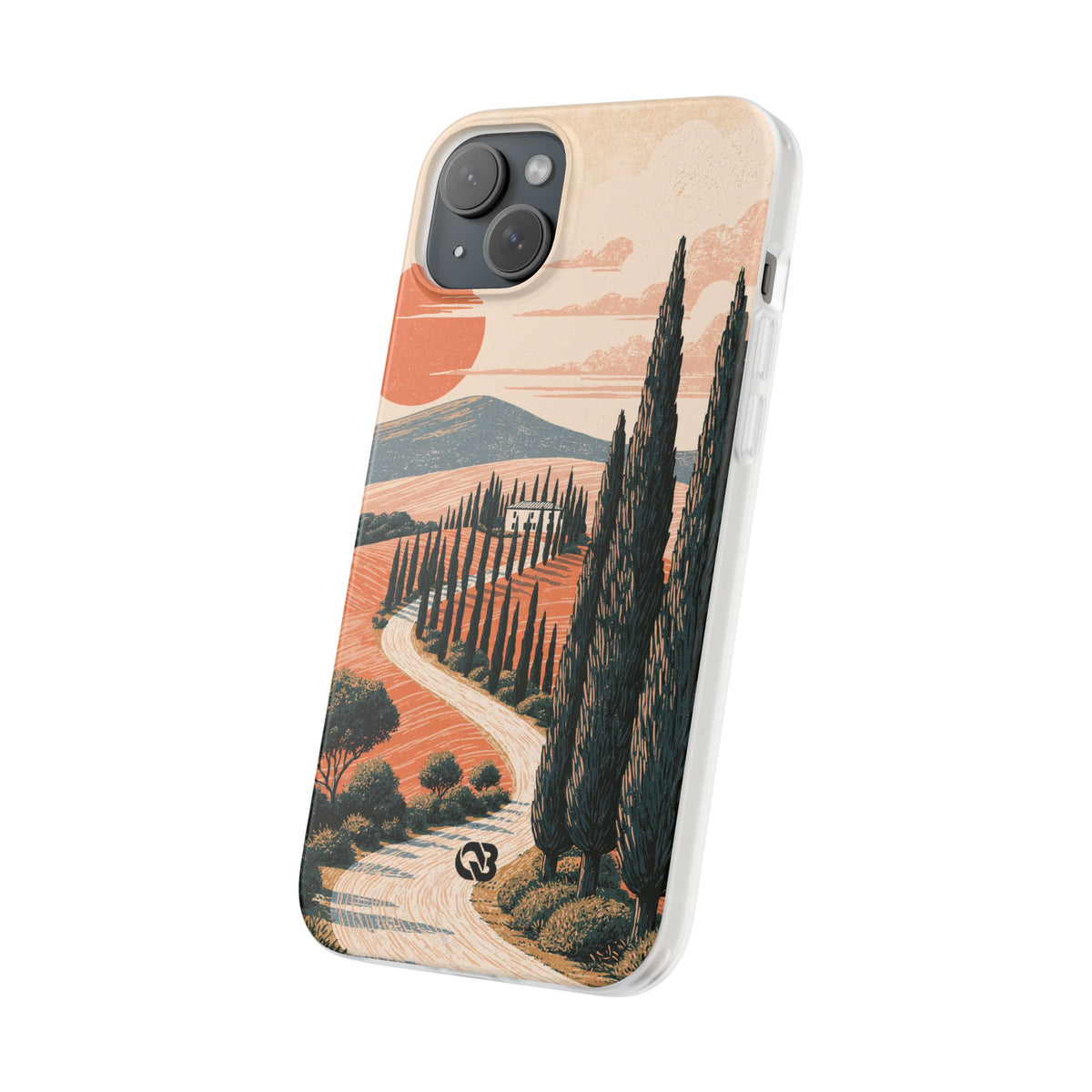 Tuscan Cypress Horizon · Lite Phone Case for iPhone · Orange