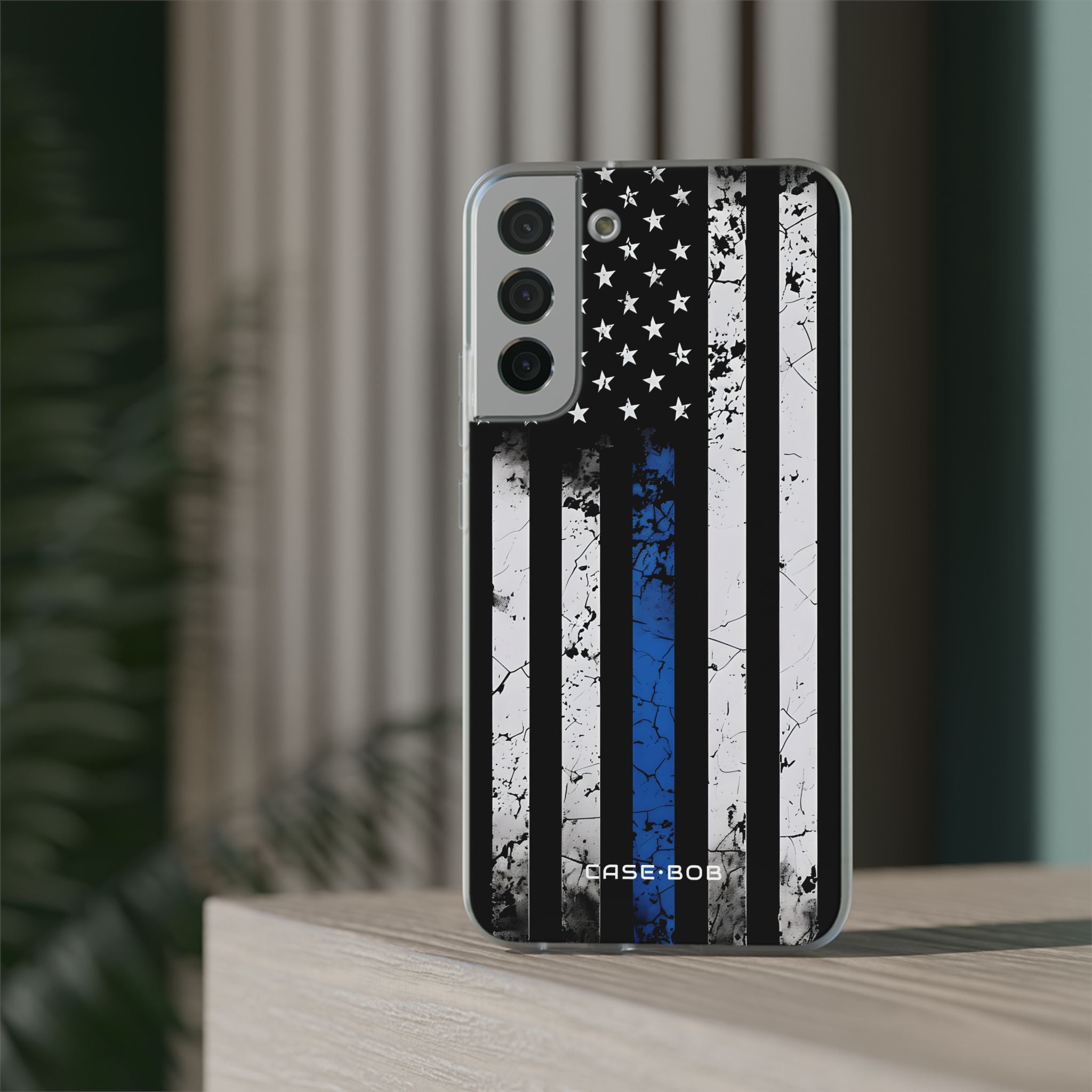 Blå Rand Flagga Samsung S22 Plus Case - Soft