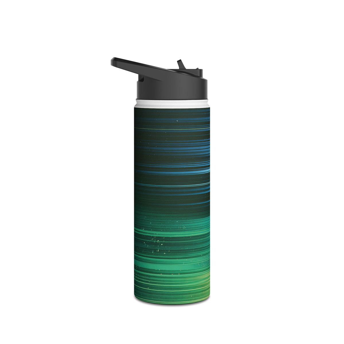 Digital Shoreline Drift · Insulated Water Bottle · Teal