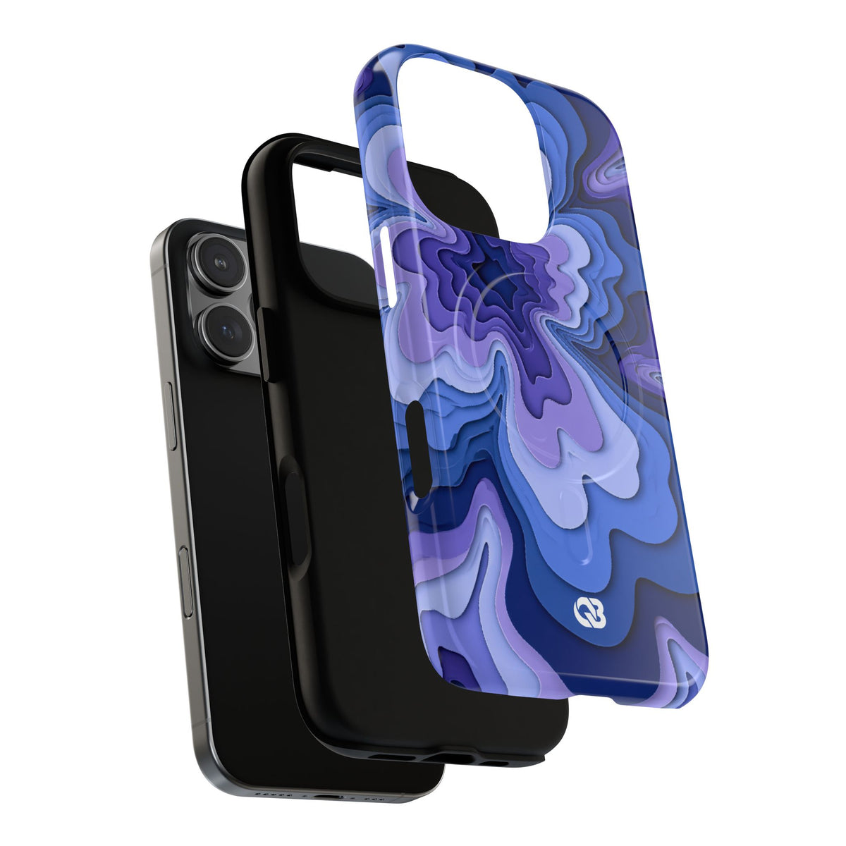 Periwinkle Strata Bloom · Tough 2.0 Magnetic Phone Case for iPhone · Purple