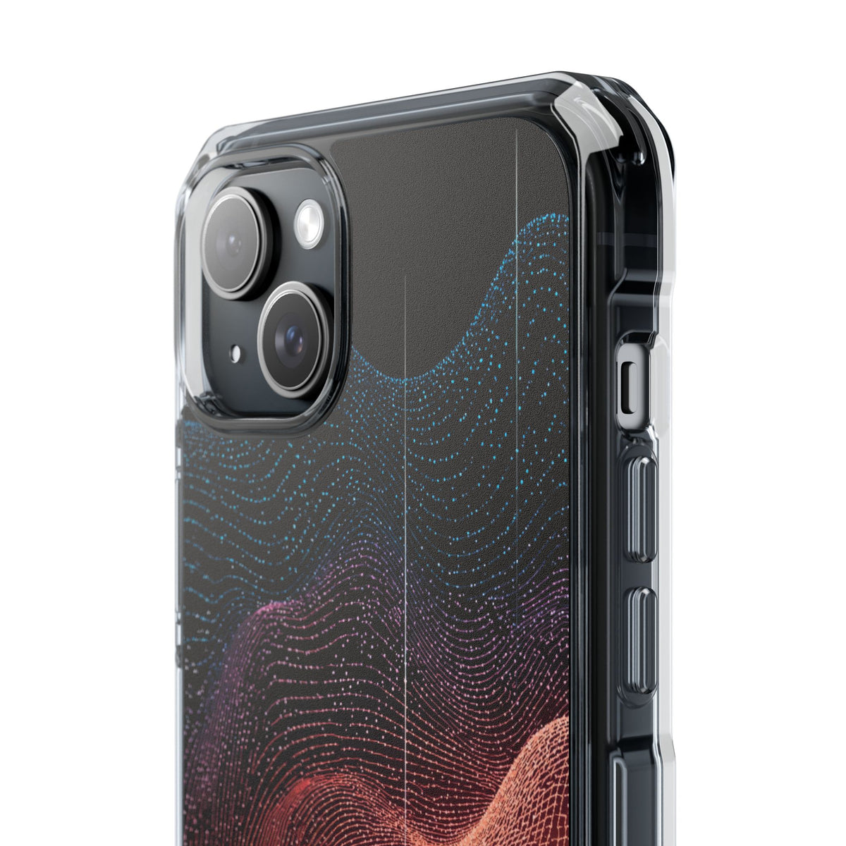 Spectral Elevation · Clear Impact Magnetic Phone Case for iPhone · Orange