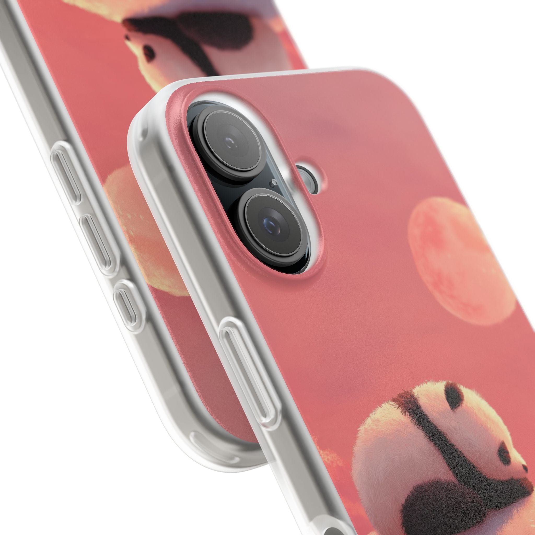 Rose Moon Panda · Soft Phone Case for iPhone