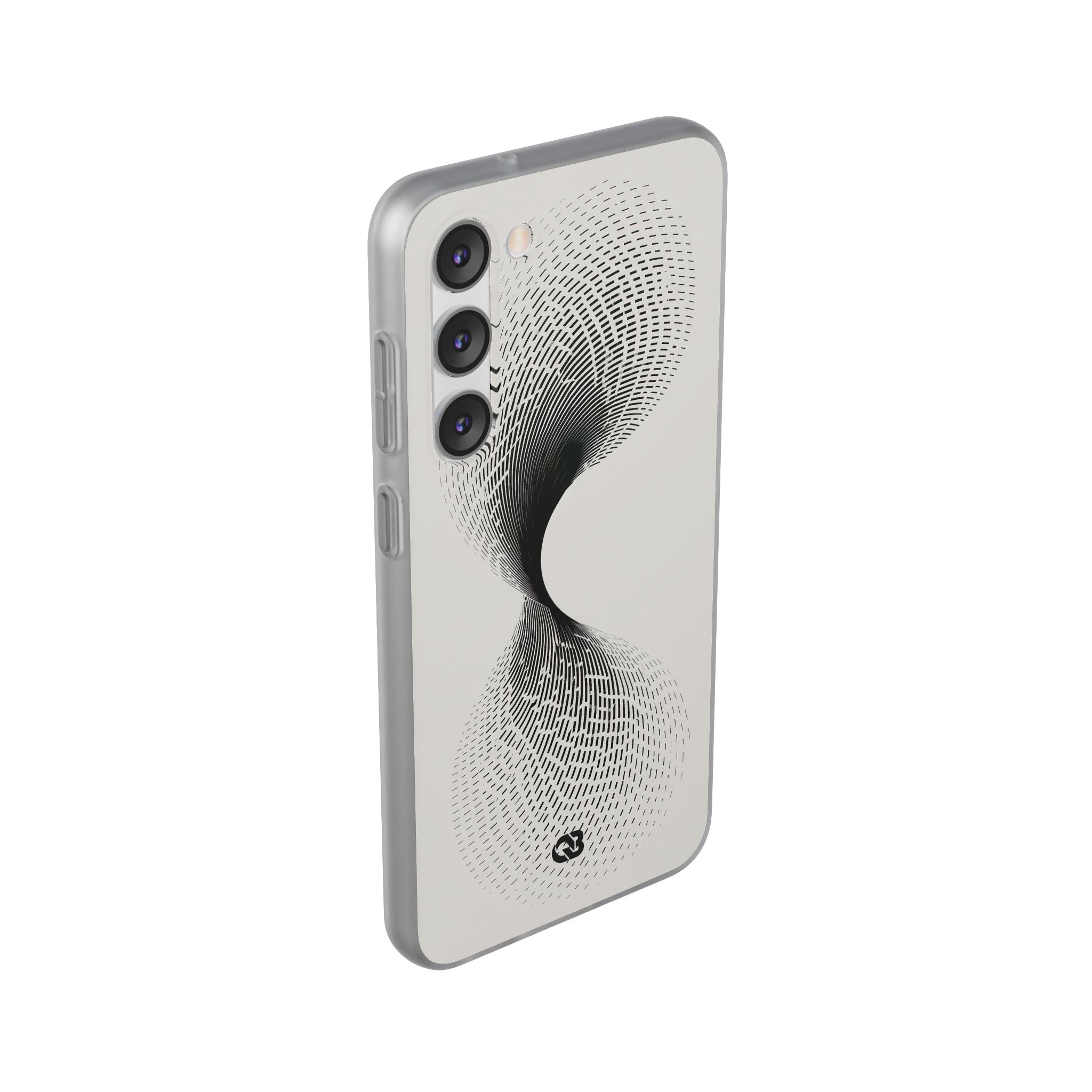 White Lite Phone Case for Samsung - Linear Torsion Grid