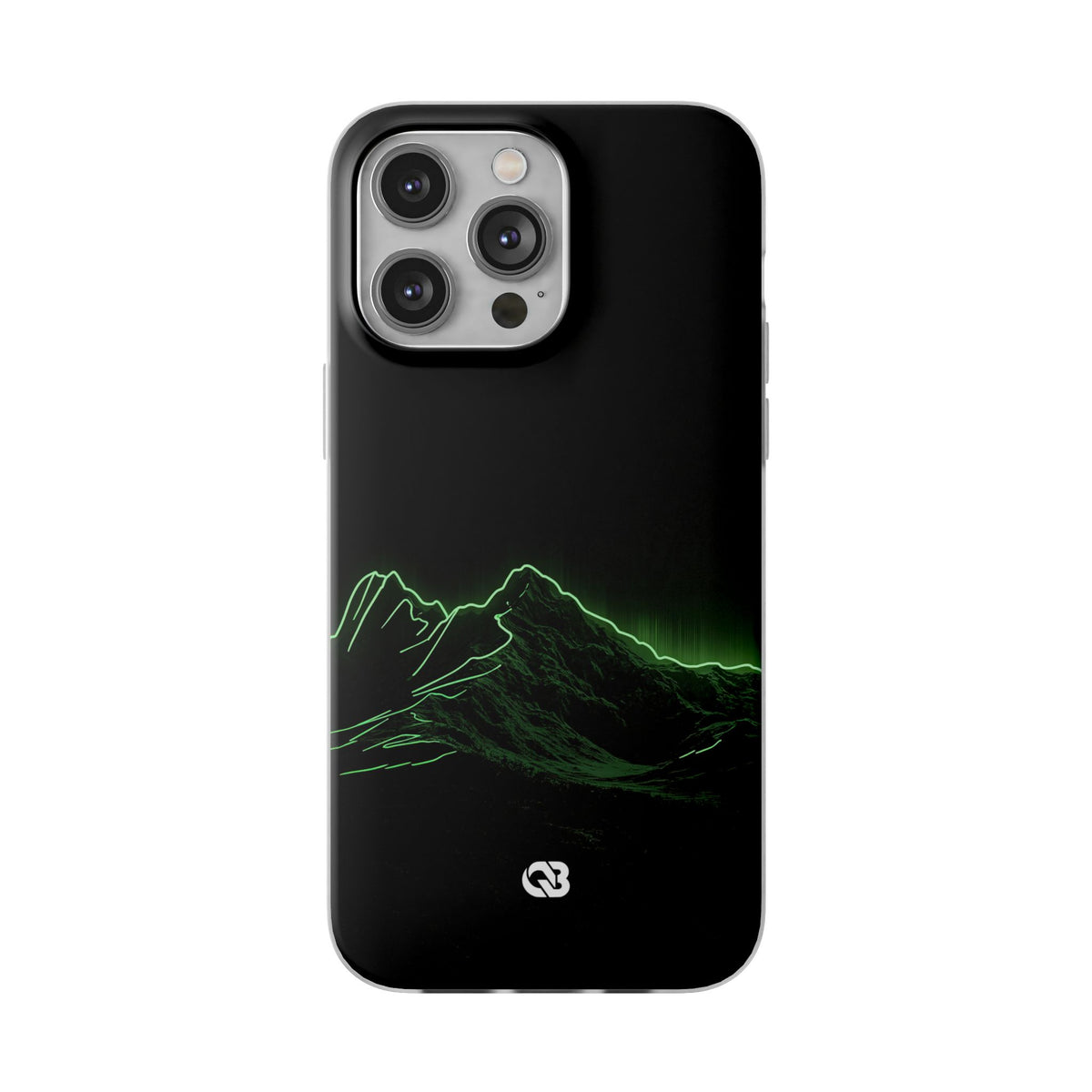 Nordic Mountain Contour · Lite Phone Case for iPhone · Black