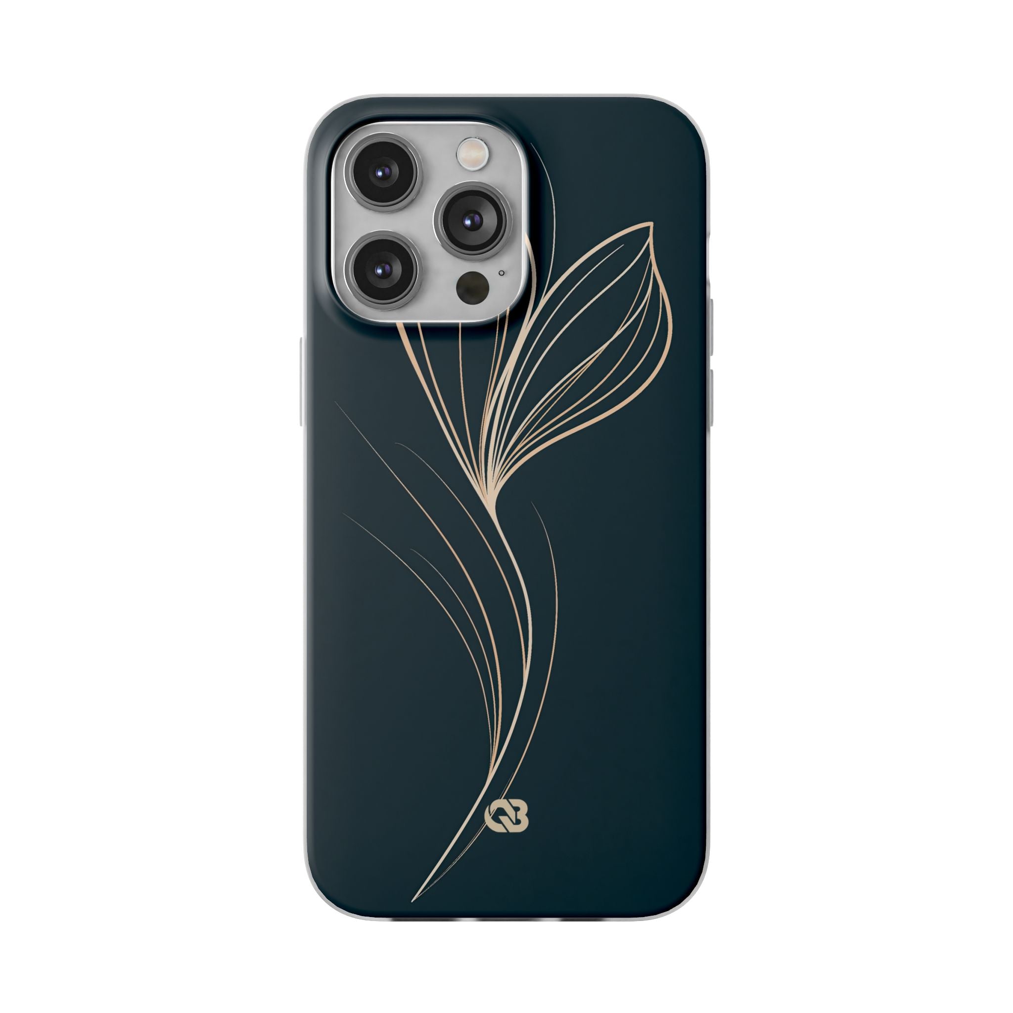 Teal Lite Phone Case for iPhone - Sandstone Silk Flora