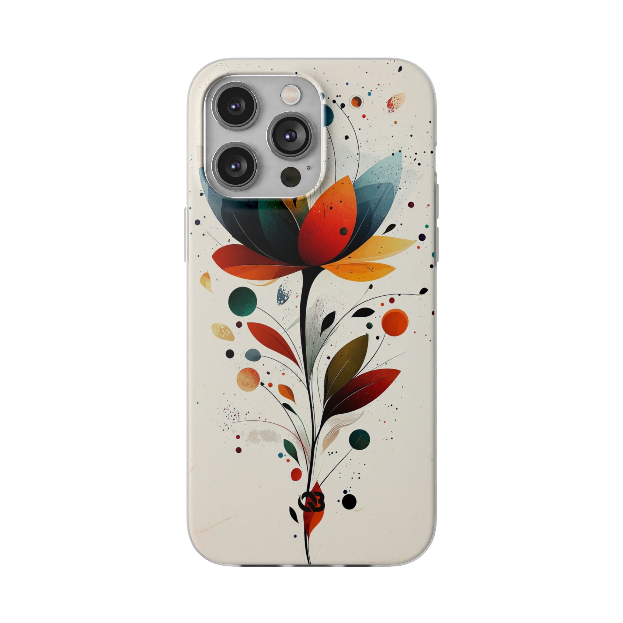 Burnt Petal Abstract · Soft Phone Case for iPhone